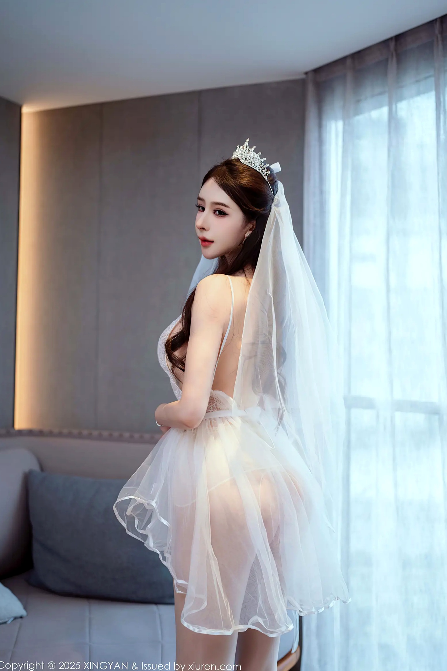 Gallery - [XINGYAN]星颜社- Star Face  2025.08.22 Vol.388 李丽莎：纯白婚纱与蕾丝诱惑，精致新娘私房写真，极致性感美腿与女神魅力星颜社- Star Face 性感诱惑婚纱私房照尤物 李丽莎女神私房照_秀色女神 - image 10