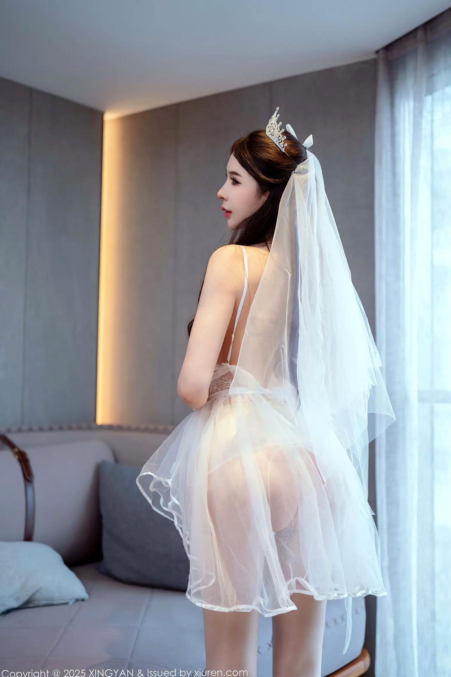 Gallery - [XINGYAN]星颜社- Star Face  2025.08.22 Vol.388 李丽莎：纯白婚纱与蕾丝诱惑，精致新娘私房写真，极致性感美腿与女神魅力星颜社- Star Face 性感诱惑婚纱私房照尤物 李丽莎女神私房照_秀色女神 - image 11