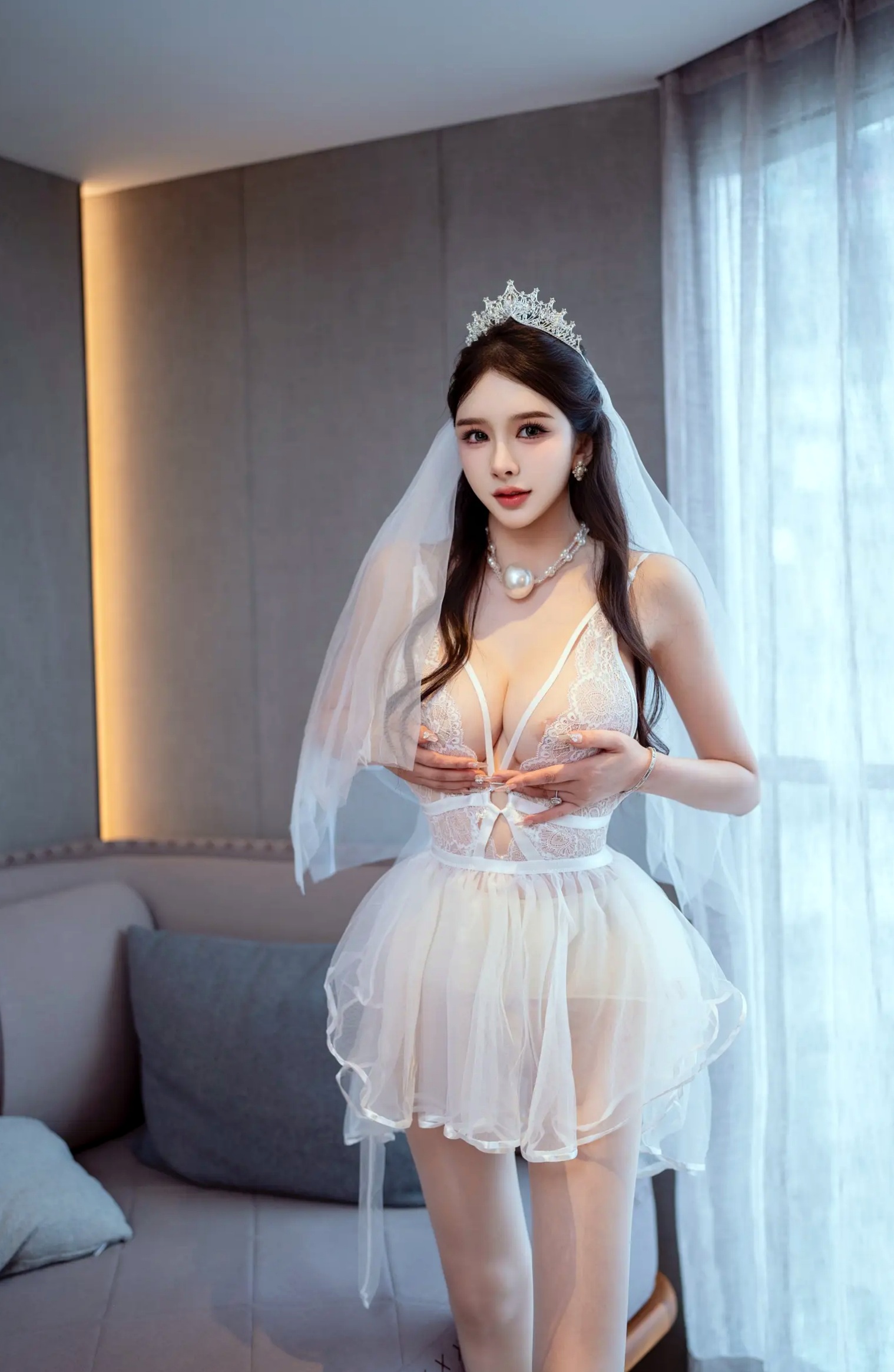 Gallery - 李丽莎 - 在逃公主，梦幻婚纱闺蜜私房写真，极致性感暧昧亲密诱惑 [91P]私房照性感诱惑大尺度 李丽莎女神私房照_秀色女神 - image 89