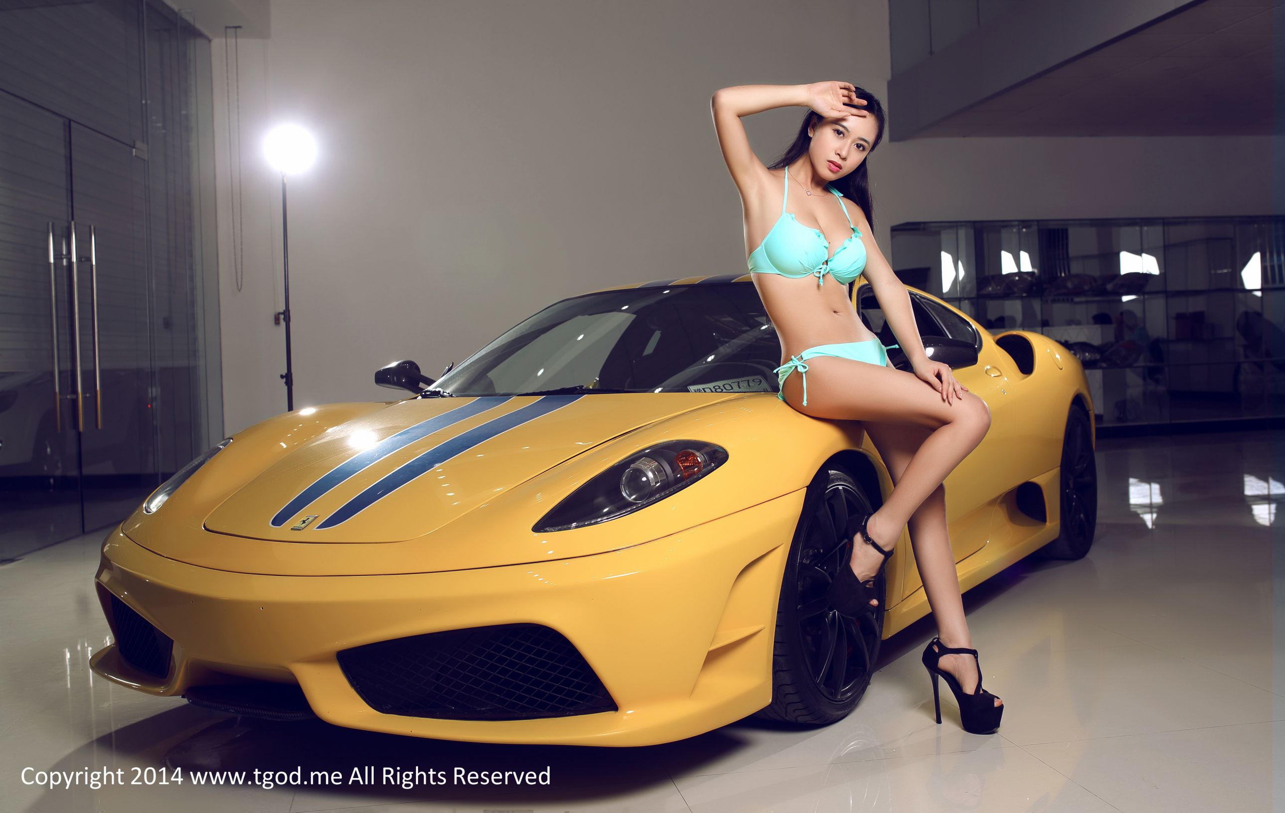 黄可christine-香车美人 私房写真图集 [TGOD推女神]高清写真图
