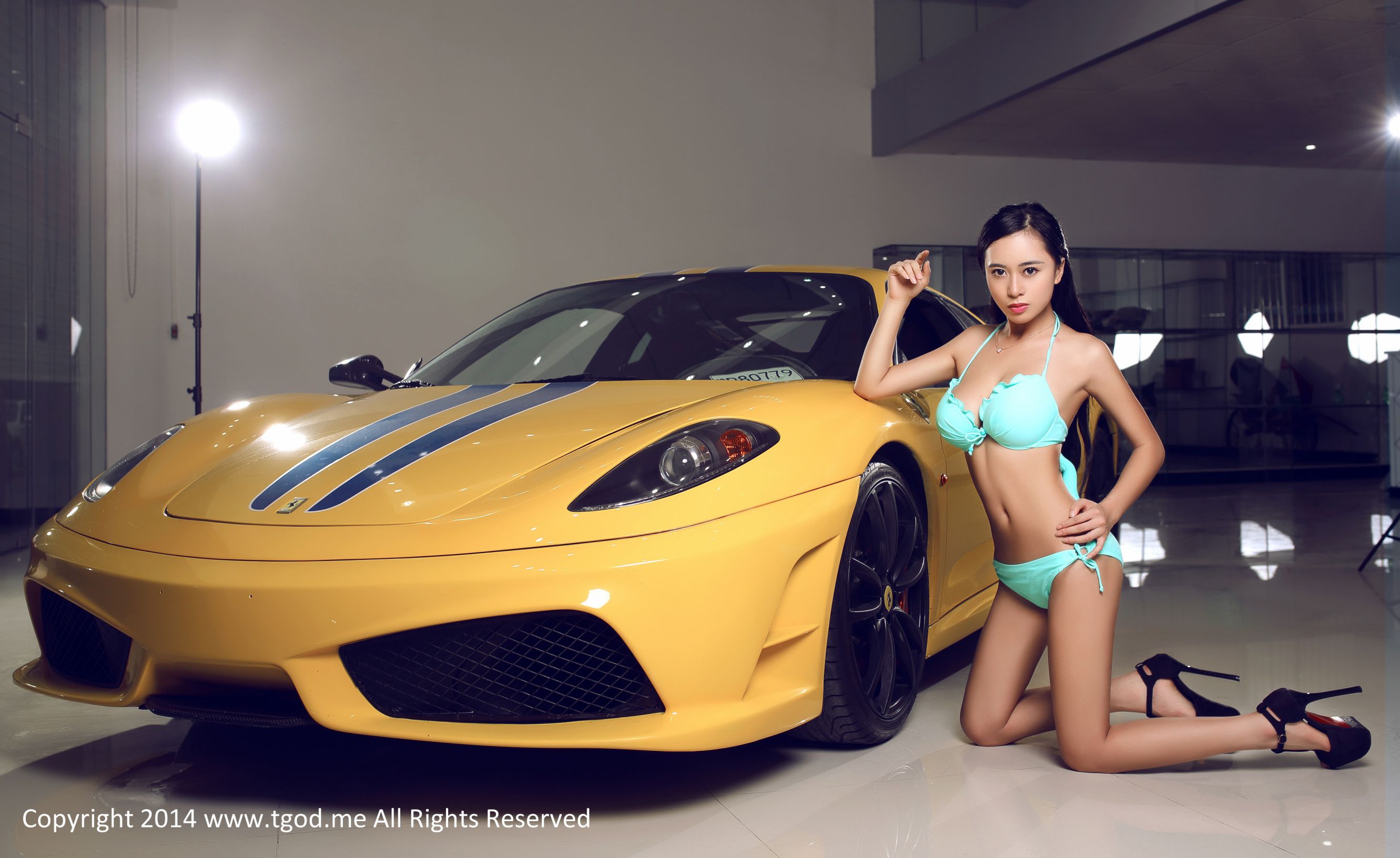 黄可christine-香车美人 私房写真图集 [TGOD推女神]高清写真图
