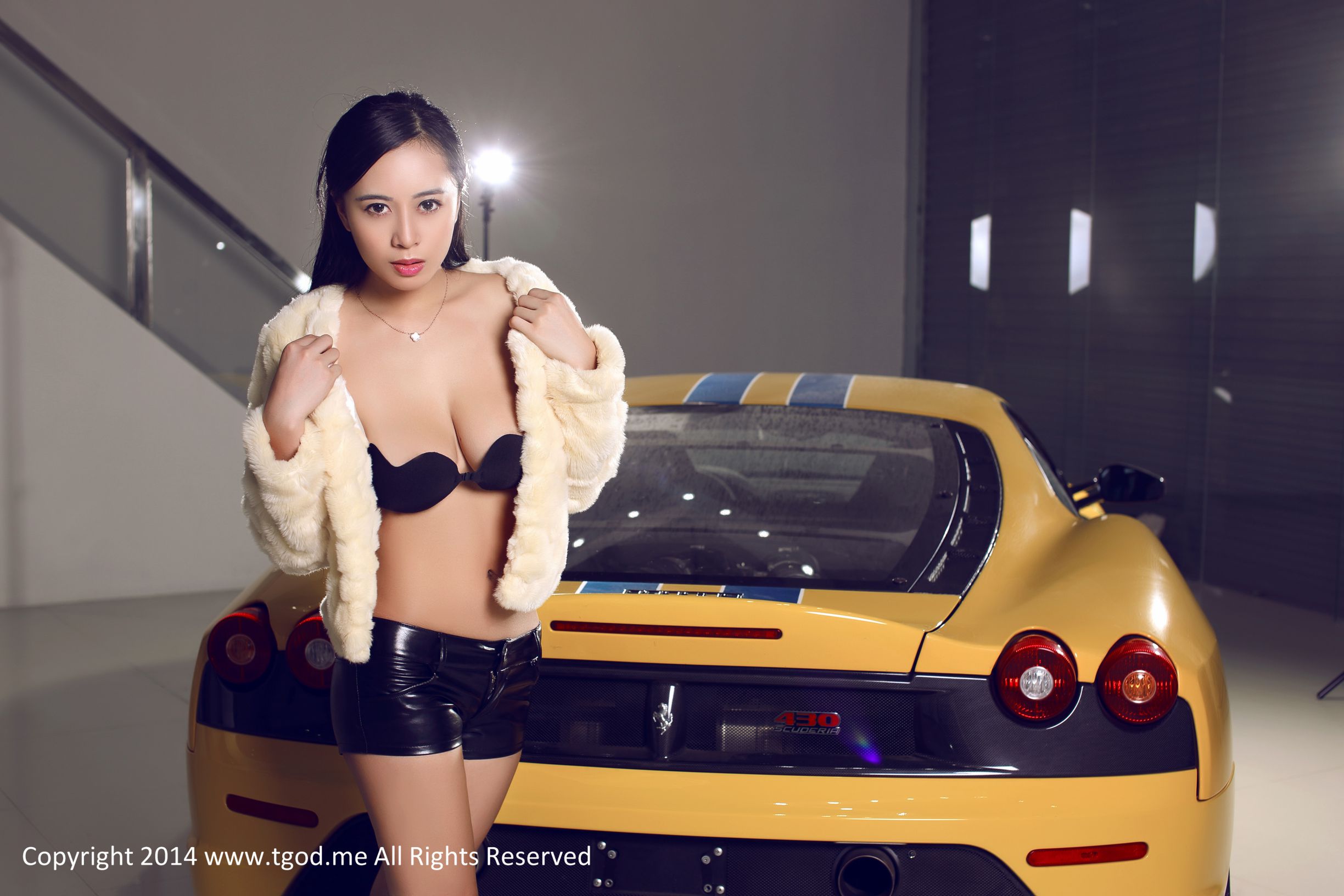 黄可christine-香车美人 私房写真图集 [TGOD推女神]高清写真图