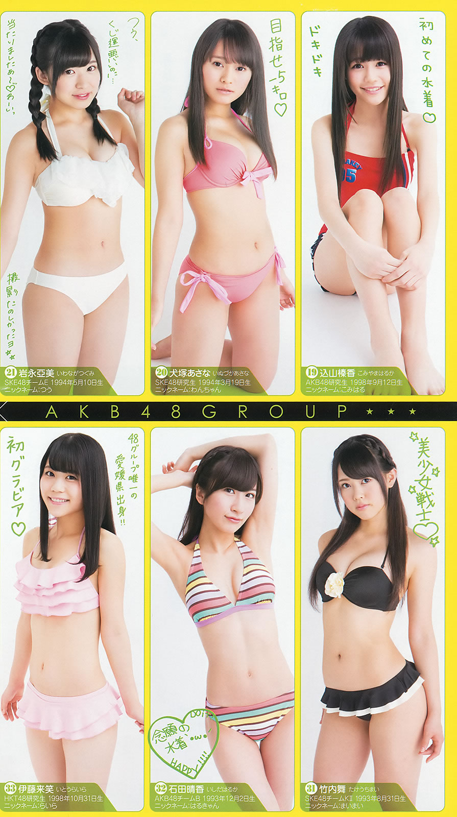 [Weekly Young Jump]高清写真图2014 No.06-07 新川优爱 木下ひなこ