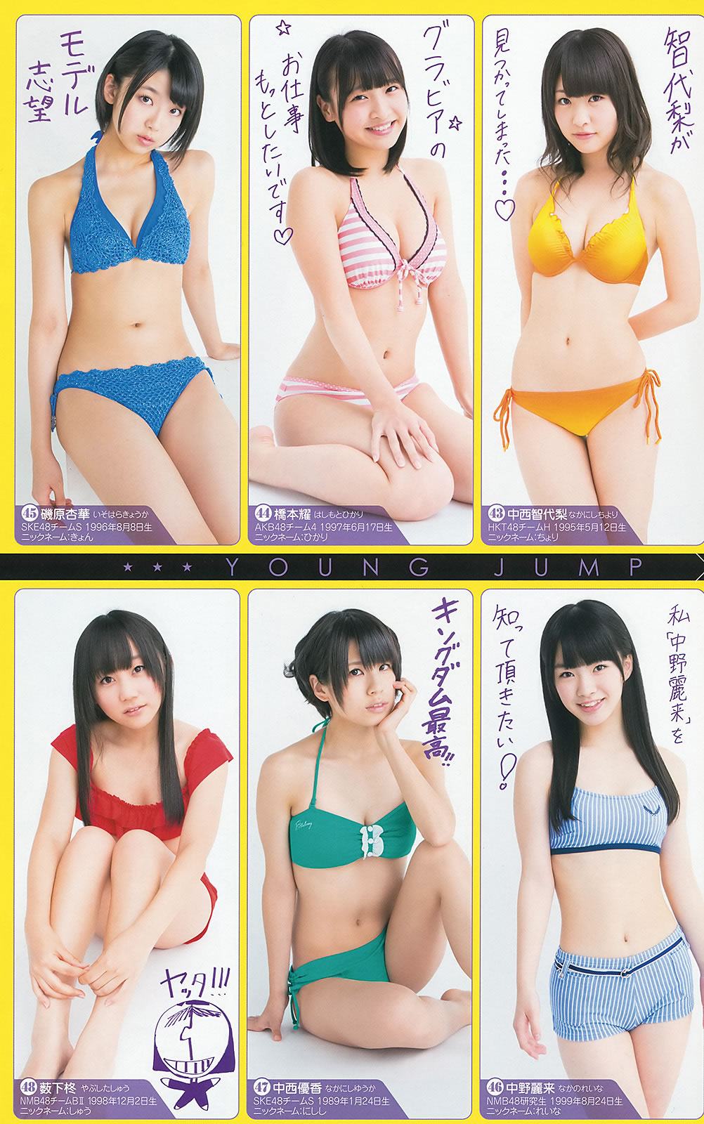 [Weekly Young Jump]高清写真图2014 No.06-07 新川优爱 木下ひなこ