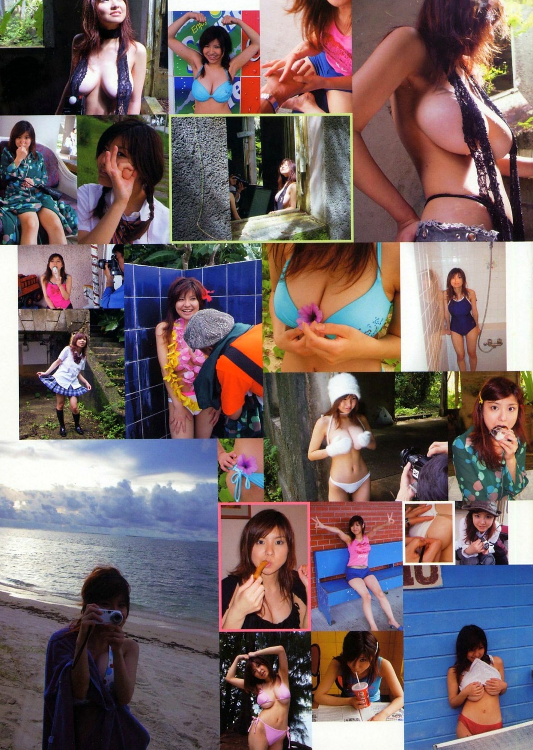 Gallery - 花井美里《初H!》写真集：清纯校服与性感比基尼的火辣邂逅，极致视觉诱惑私房照日本比基尼校服私房照性感 花井美理女神私房照_秀色女神 - image 68