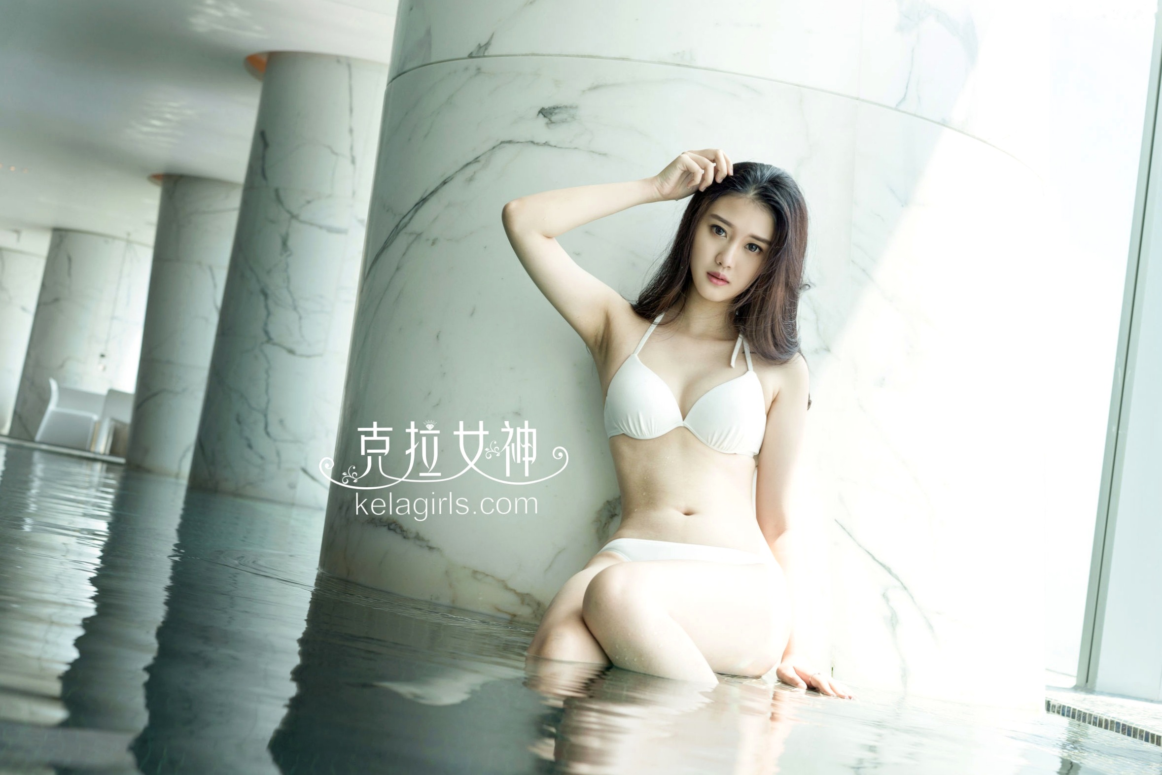 Gallery - KelaGirls克拉女神-2017.12.12-苏可可《无辜の白海豚》泳池比基尼湿身诱惑，纯欲风格尽显极致性感好身材，无圣光大尺度养眼写真克拉女神性感比基尼私房照大尺度 苏可er女神私房照_秀色女神 - image 29