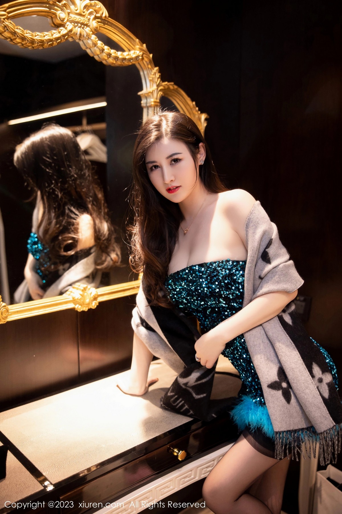 [XiuRen]高清写真图 2023.03.08 No.6384 诗诗kiki 黑丝美臀