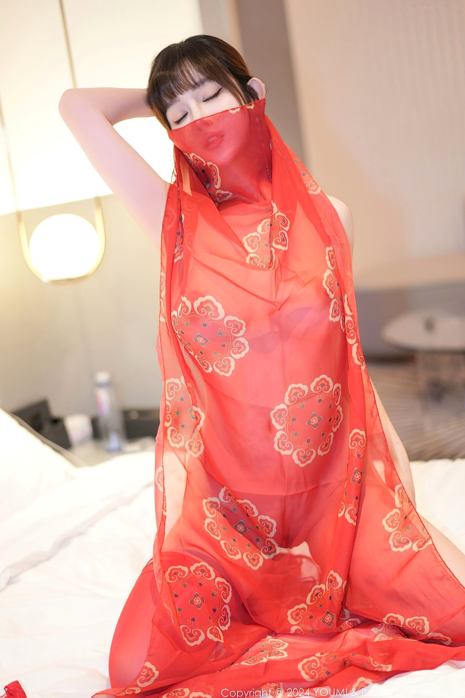 Gallery - YouMi尤蜜荟 - Chiness Model -1034-王雨纯：红色西域风私房摄影，极致丝袜诱惑，展现绝美玲珑曲线与女神魅力尤蜜荟 - Chiness Model 性感诱惑私房照大尺度 王雨纯女神私房照_秀色女神 - image 80