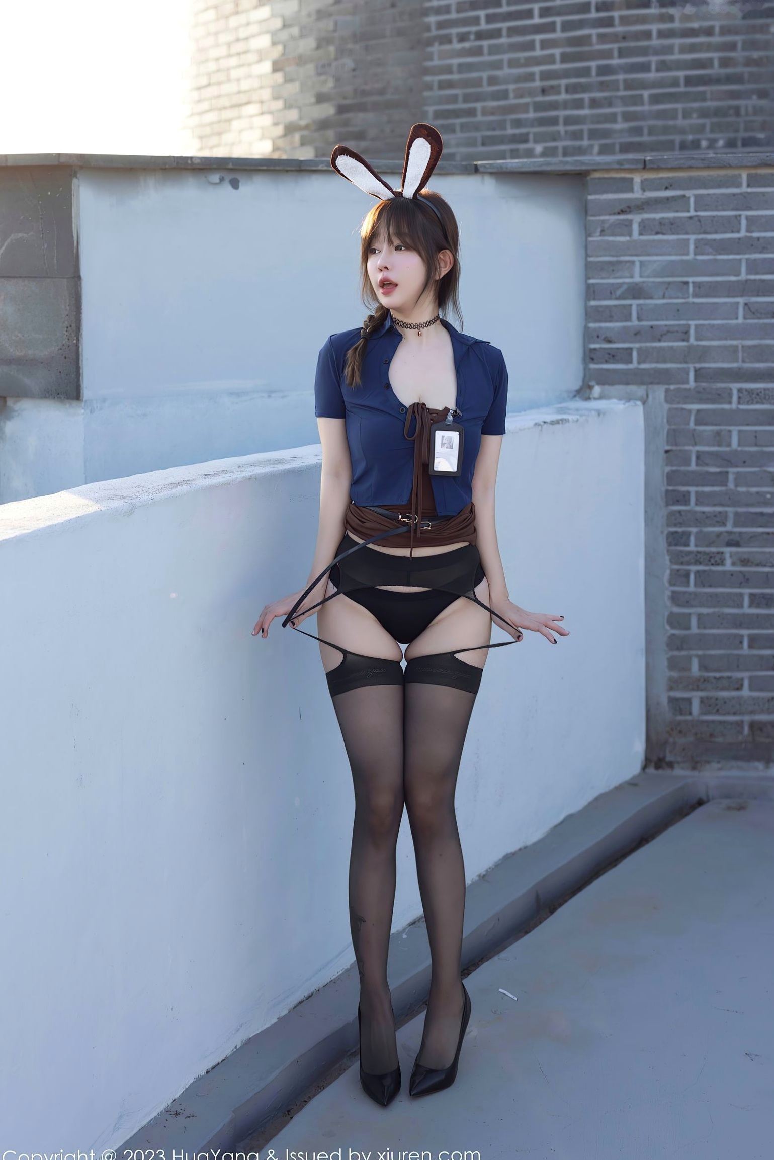 Gallery - HuaYang花漾 - Flower-555-王雨纯-济州岛旅拍-性感兔女郎角色扮演-诱惑黑丝内衣-唯美户外写真-2023.12.01性感诱惑角色扮演黑丝 王雨纯女神私房照_秀色女神 - image 22