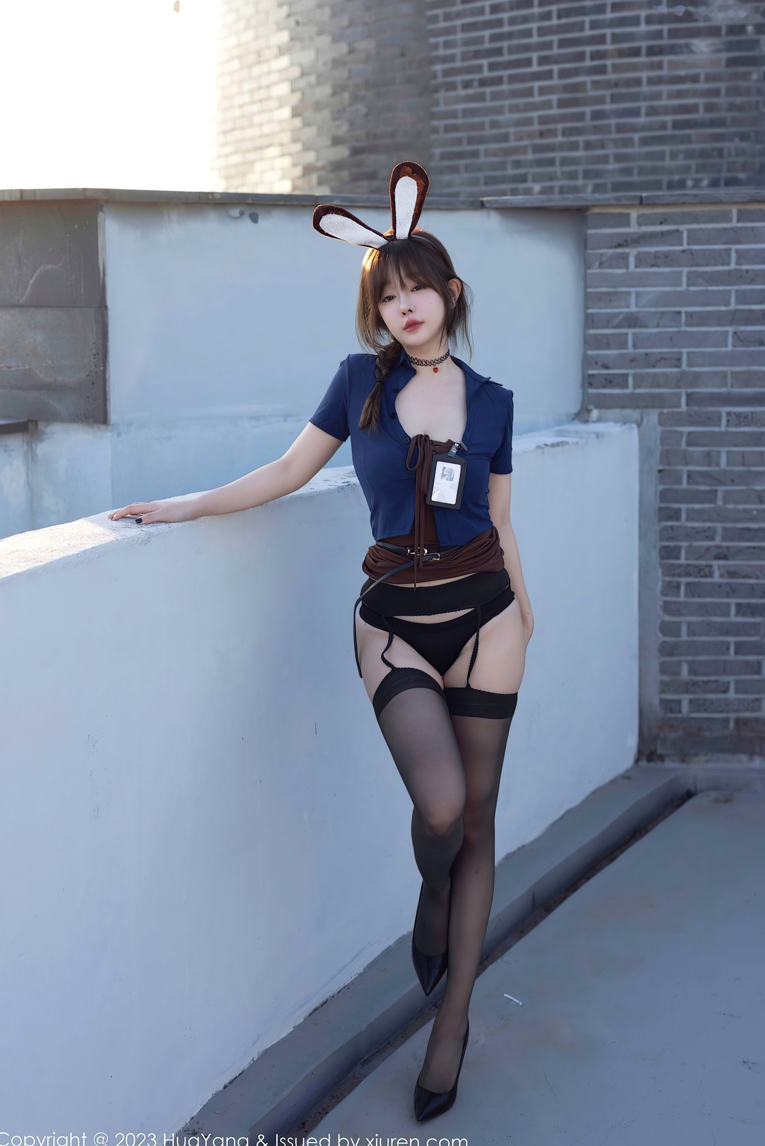 Gallery - HuaYang花漾 - Flower-555-王雨纯-济州岛旅拍-性感兔女郎角色扮演-诱惑黑丝内衣-唯美户外写真-2023.12.01性感诱惑角色扮演黑丝 王雨纯女神私房照_秀色女神 - image 24