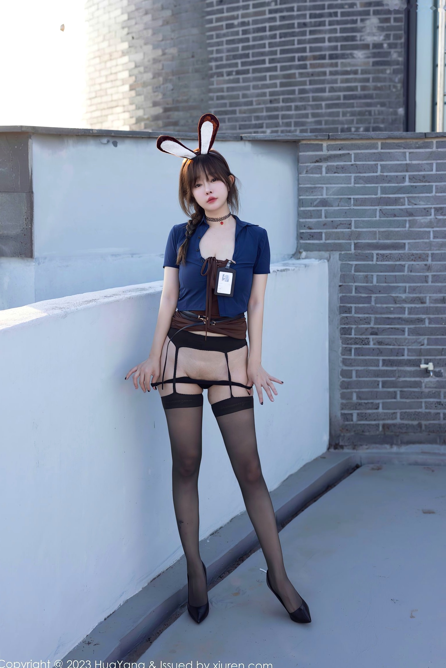Gallery - HuaYang花漾 - Flower-555-王雨纯-济州岛旅拍-性感兔女郎角色扮演-诱惑黑丝内衣-唯美户外写真-2023.12.01性感诱惑角色扮演黑丝 王雨纯女神私房照_秀色女神 - image 32