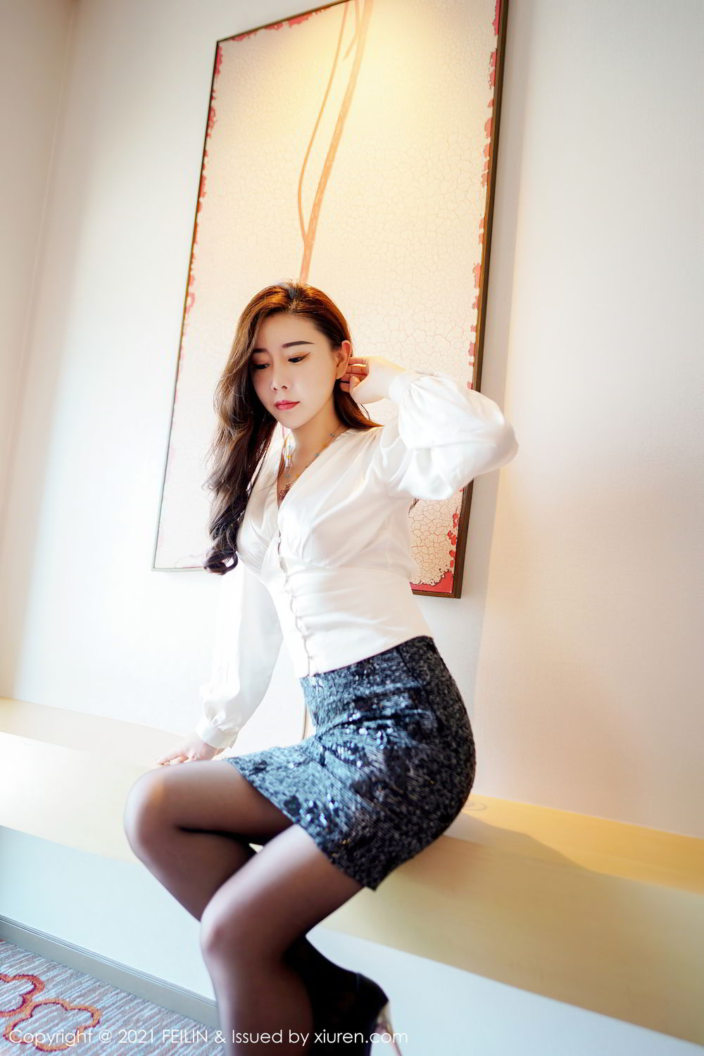轻熟美女王婉悠 经典都市OL服饰