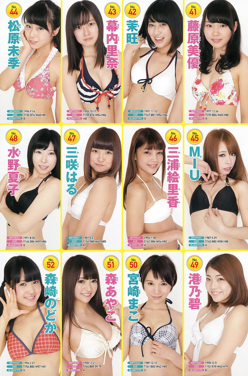 [Young Champion]高清写真图2015 No.08 09 山田菜々 白间美瑠 矢仓枫子 里々佳 仓持明日香
