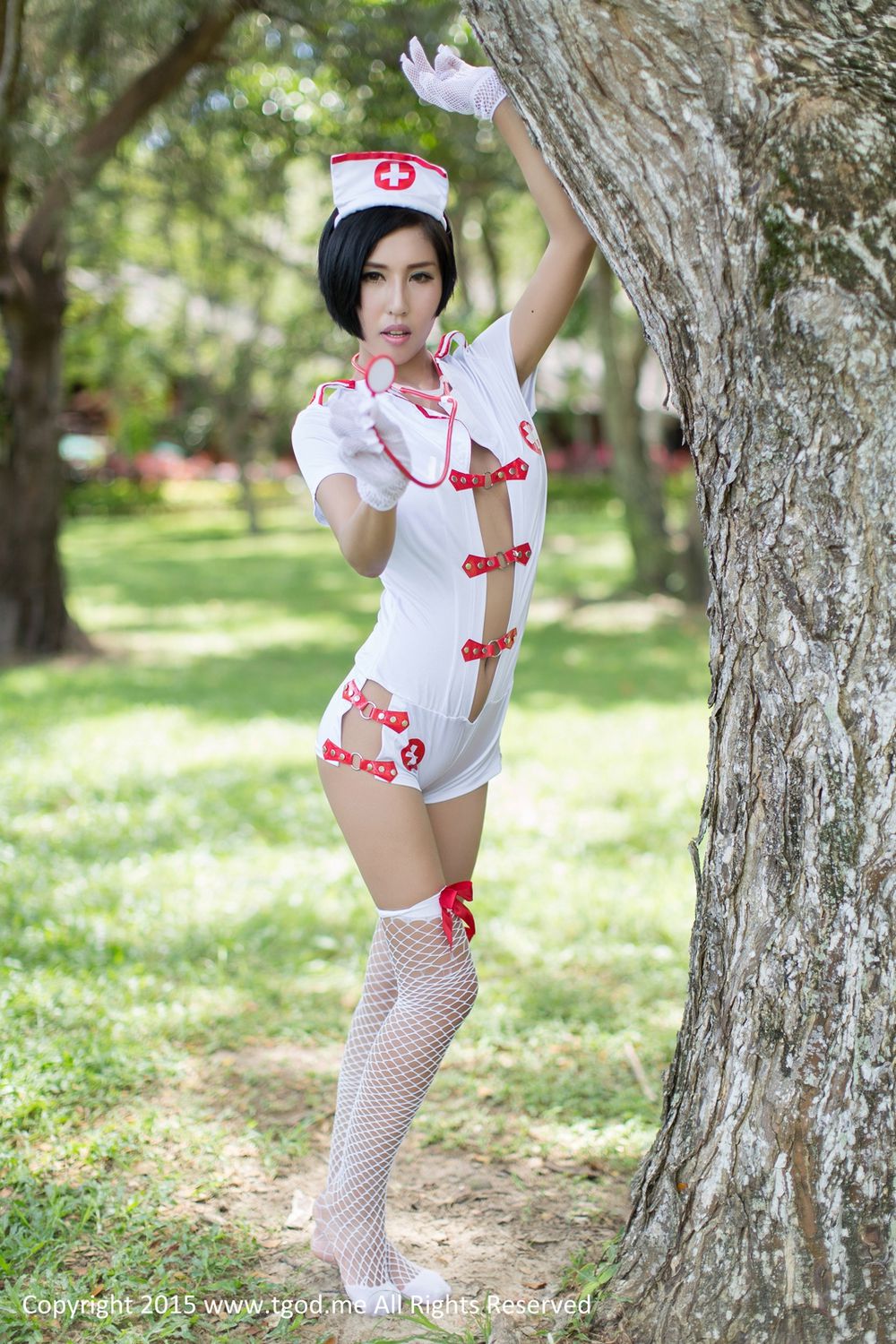 娜依灵儿-这位护士有点冷 [TGOD推女神]高清写真图