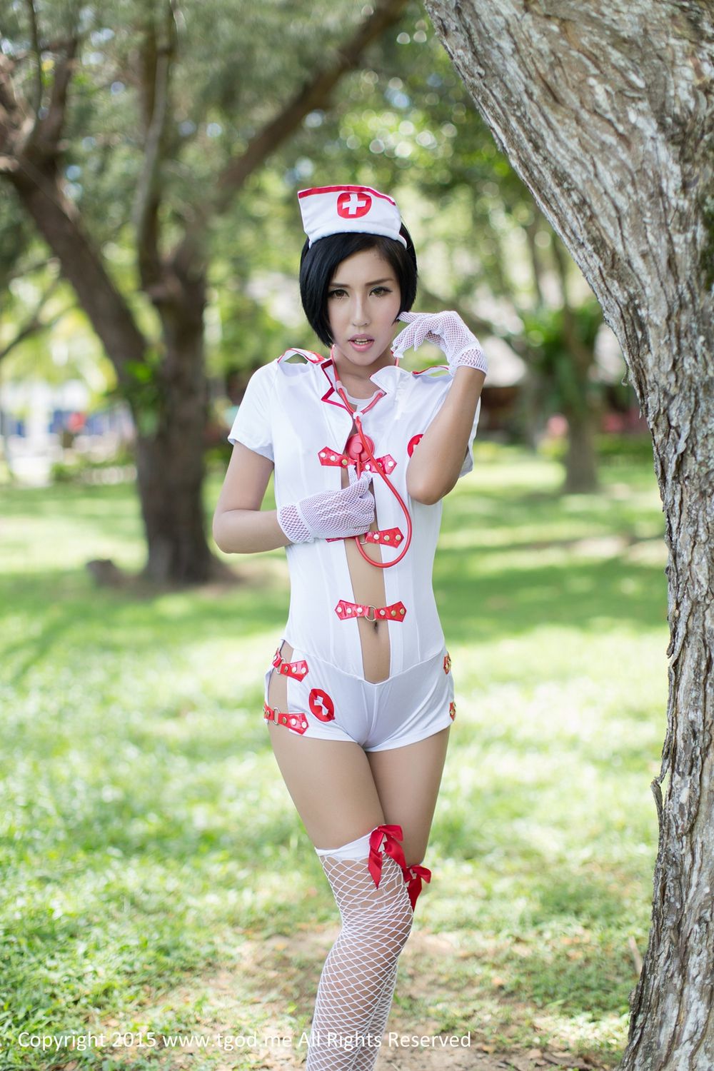 娜依灵儿-这位护士有点冷 [TGOD推女神]高清写真图