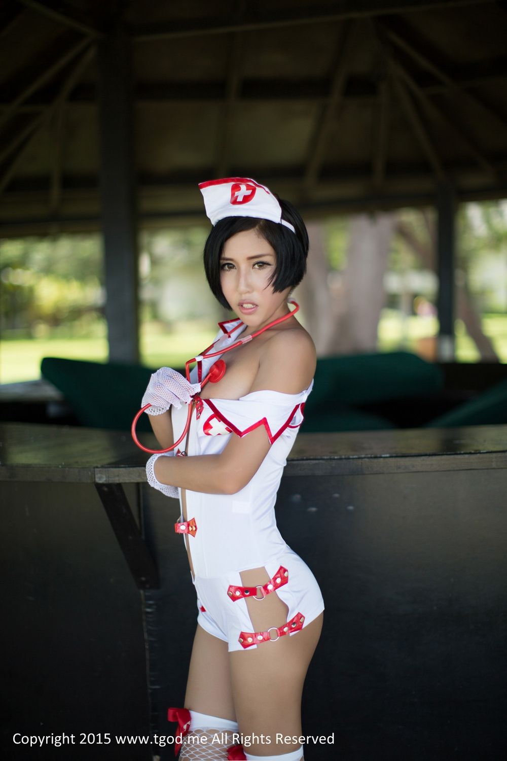 娜依灵儿-这位护士有点冷 [TGOD推女神]高清写真图