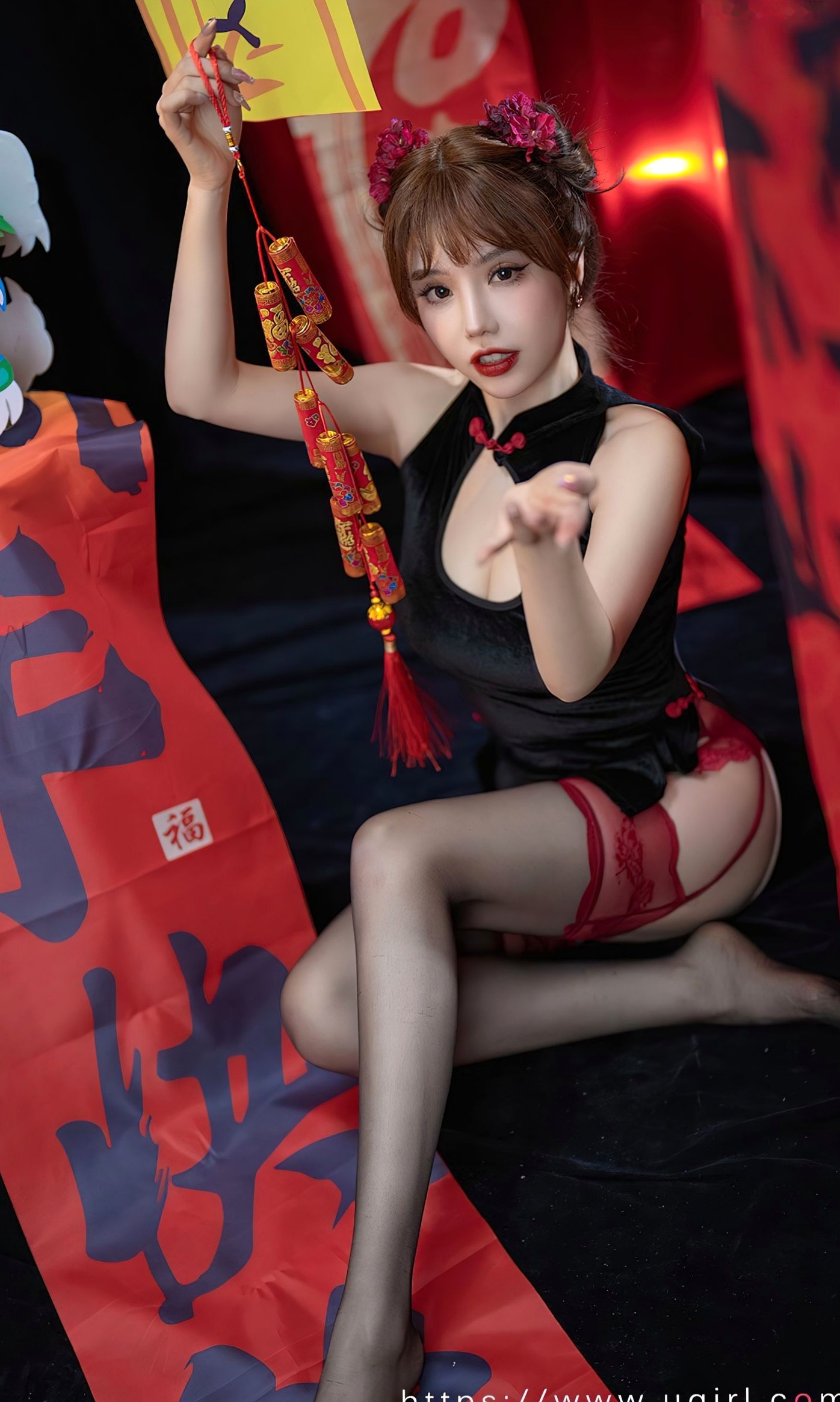 Gallery - UGirlsApp尤果圈 - Chiness Model 爱尤物 - Love Beauty -2769-妮小妖-《新年快乐》-2024.01.26爱尤物 - Love Beauty  妮小妖女神私房照_秀色女神 - image 6