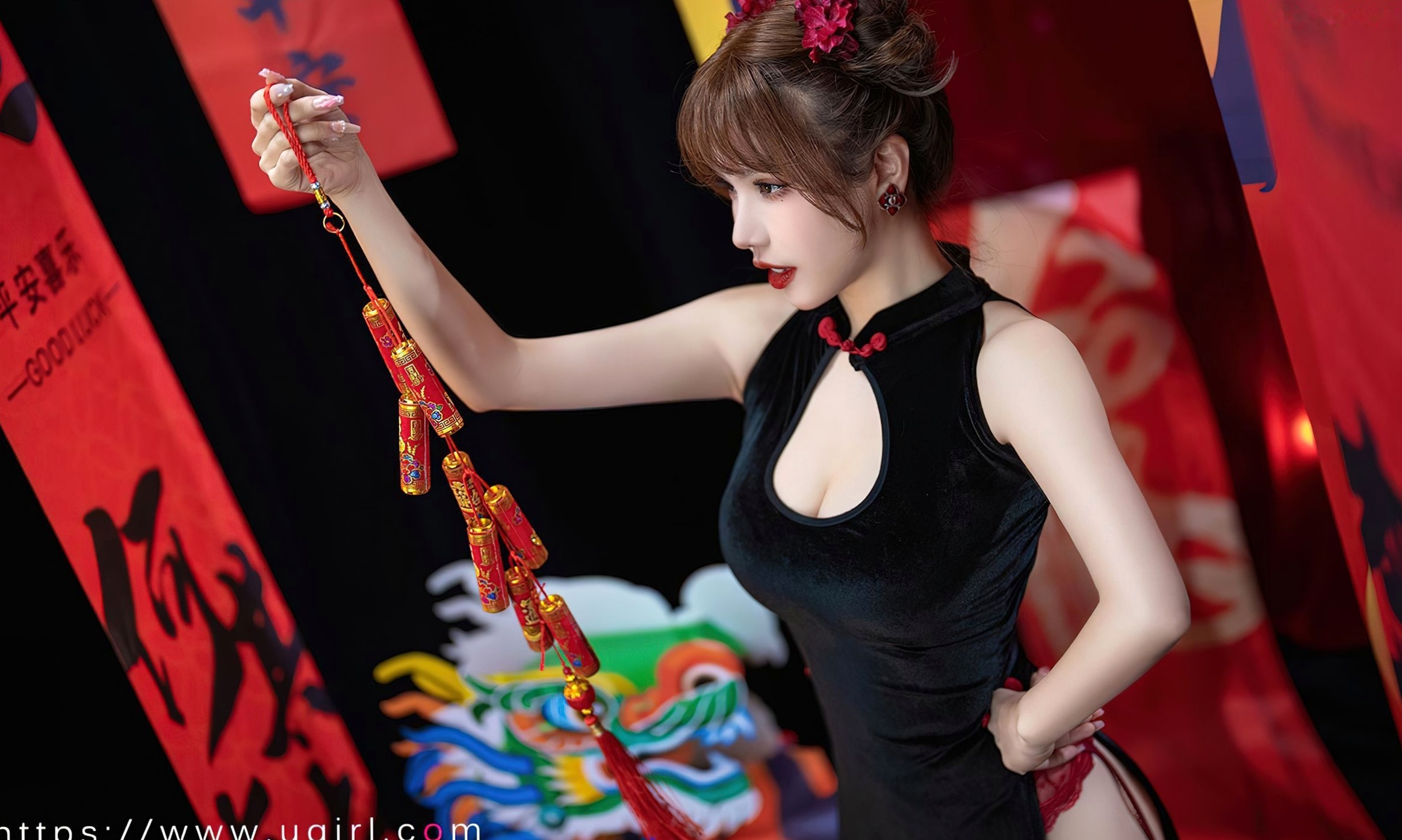 Gallery - UGirlsApp尤果圈 - Chiness Model 爱尤物 - Love Beauty -2769-妮小妖-《新年快乐》-2024.01.26爱尤物 - Love Beauty  妮小妖女神私房照_秀色女神 - image 14