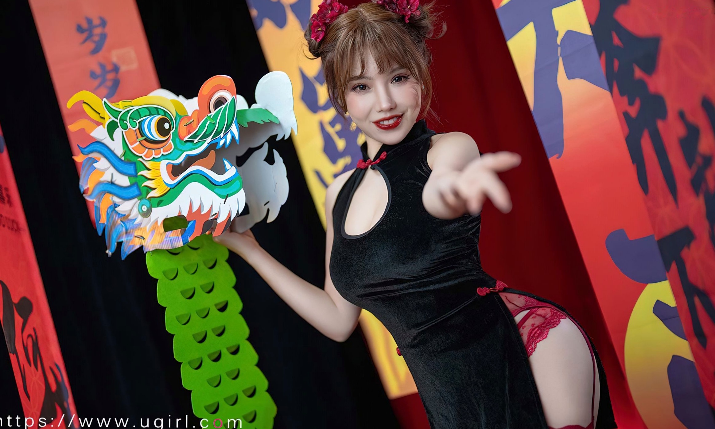 Gallery - UGirlsApp尤果圈 - Chiness Model 爱尤物 - Love Beauty -2769-妮小妖-《新年快乐》-2024.01.26爱尤物 - Love Beauty  妮小妖女神私房照_秀色女神 - image 31