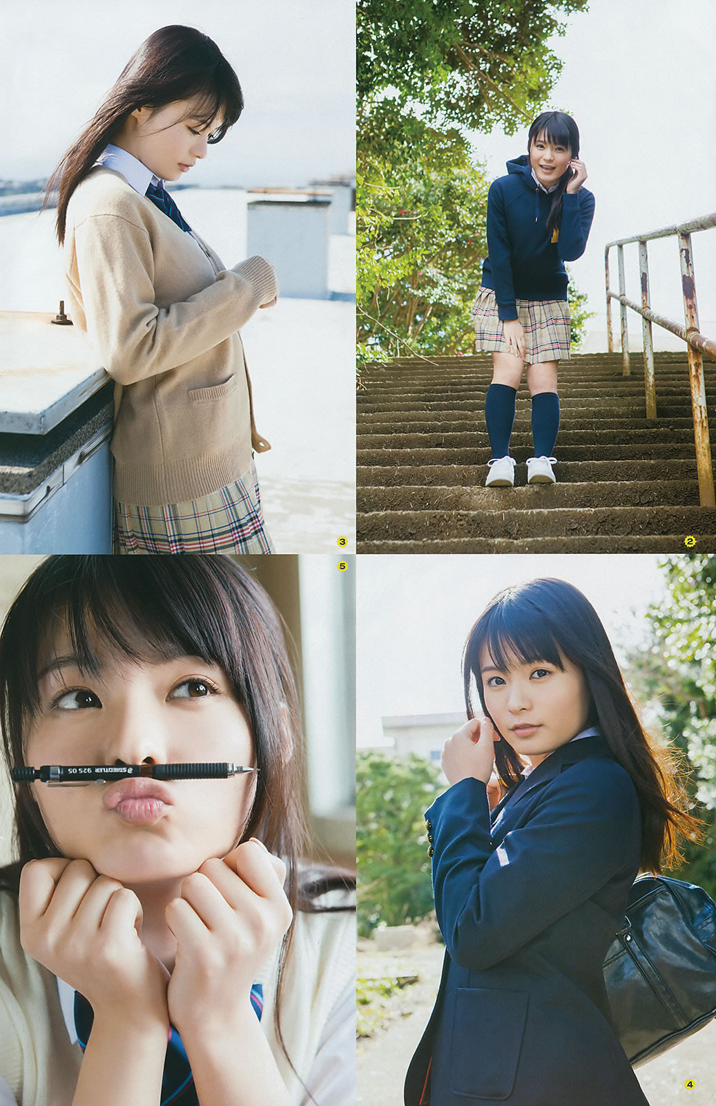 [Young Gangan]高清写真图2015 No.05 06 穴井千寻 栗原纱英 山地まり 铃木爱理 星名美津纪