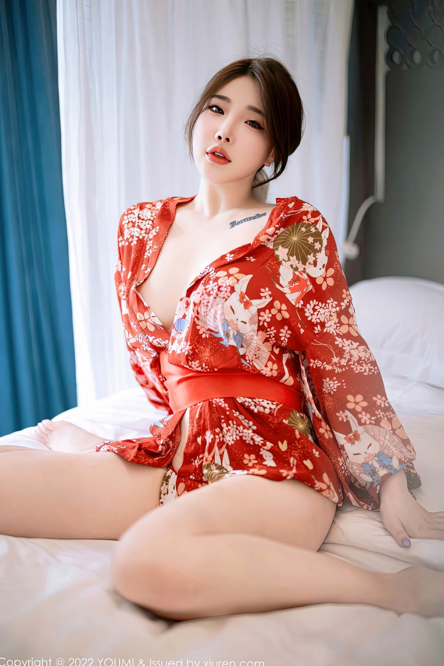 Gallery - YouMi尤蜜荟 - Chiness Model -865-小海臀Rena-西双版纳旅拍红色日式和服-性感私房照-诱惑写真尤蜜荟 - Chiness Model 和服私房照性感美臀 玲奈女神私房照_秀色女神 - image 28