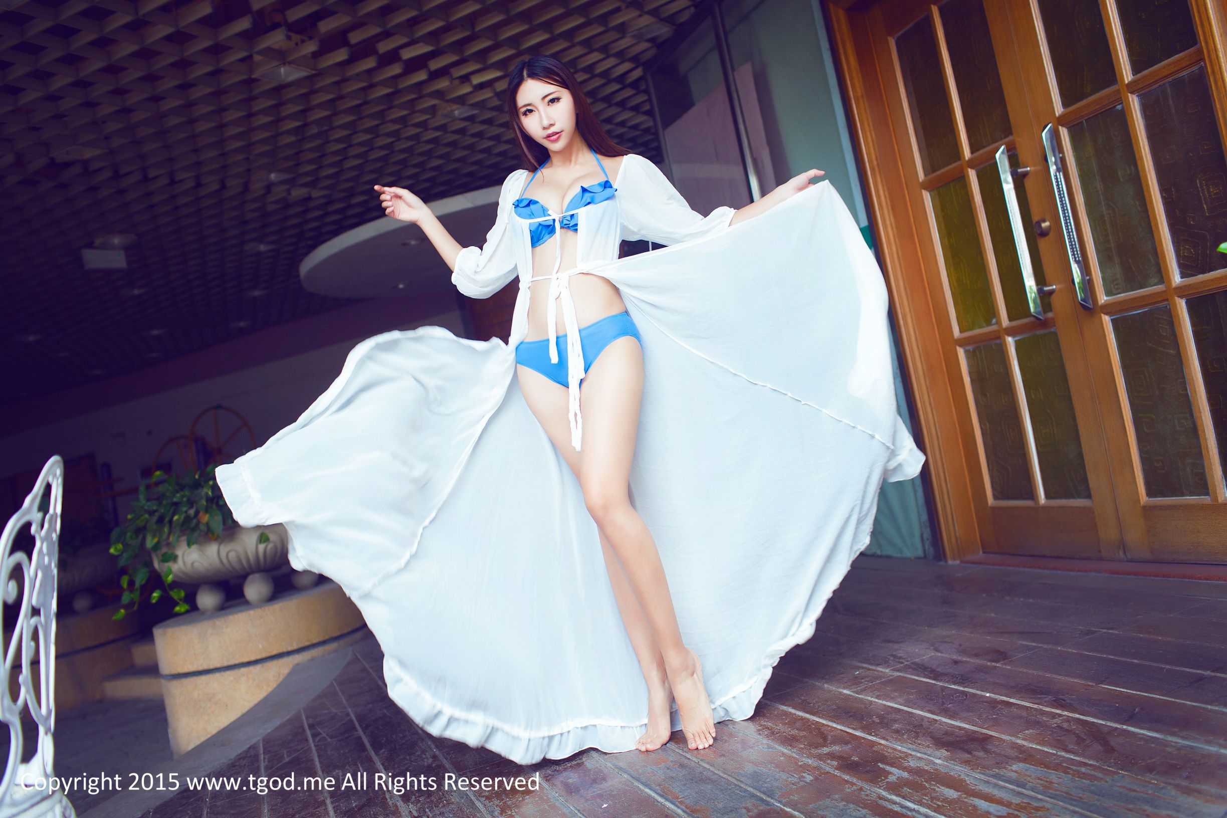 霸气欣欣爷-妻子的诱惑+湿身写真图 [TGOD推女神]高清写真图
