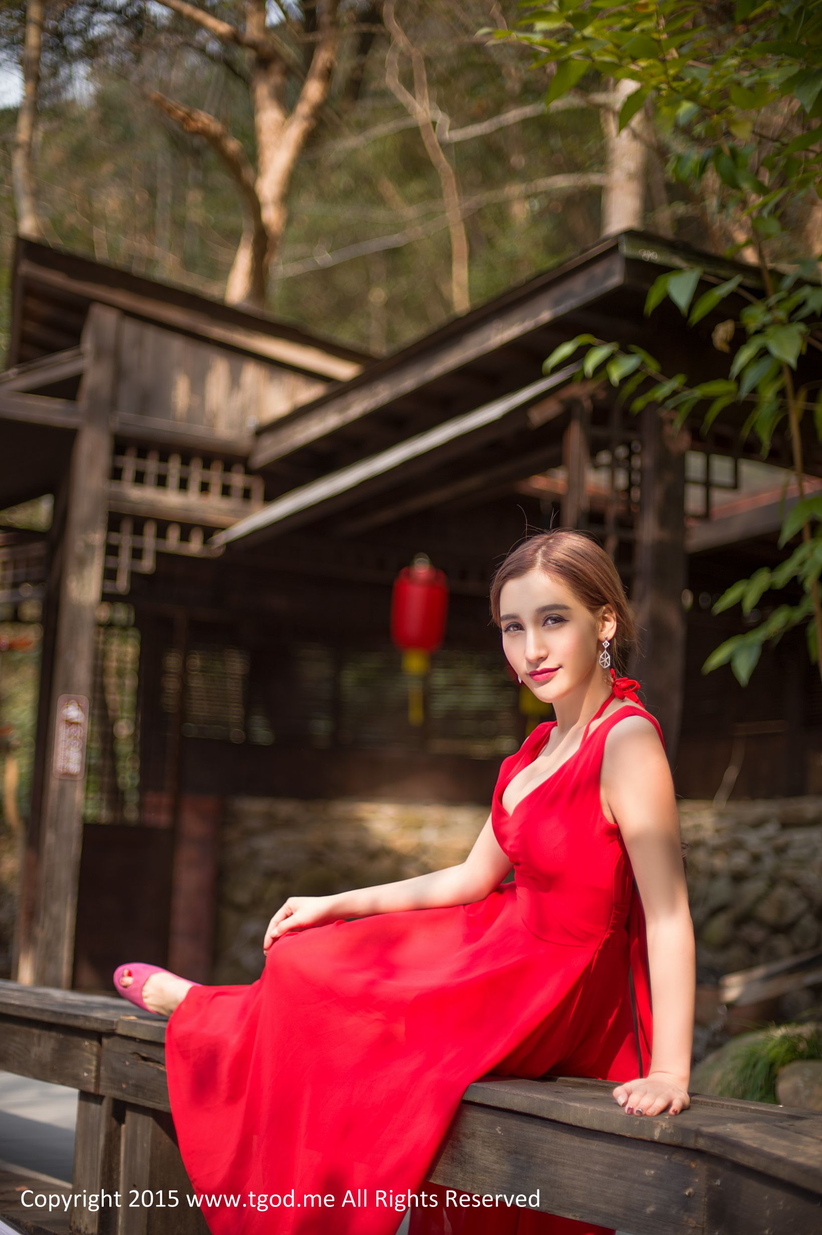 艾希ICE-《女神驾到》宁海森林温泉 [TGOD推女神]高清写真图