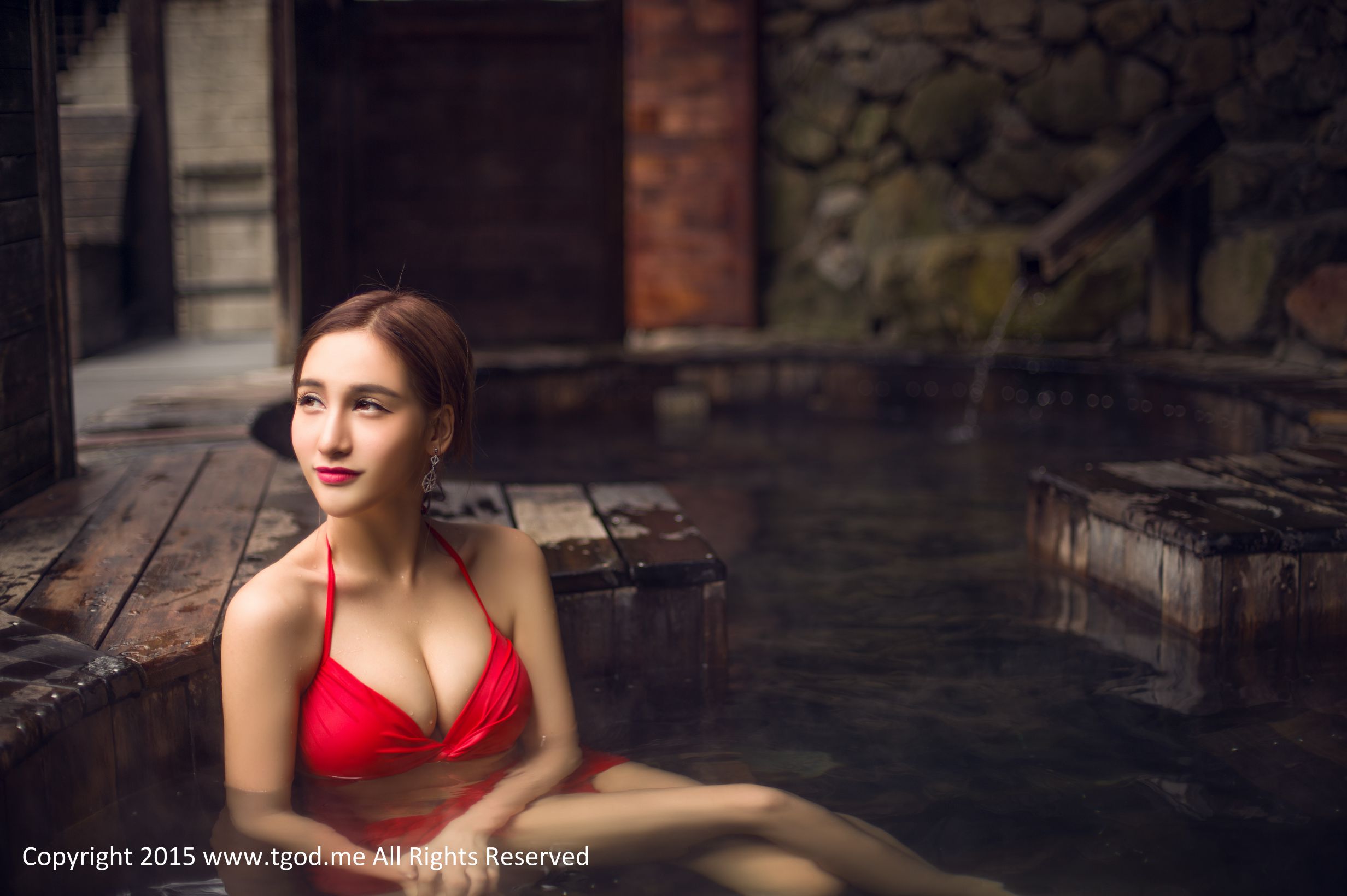 艾希ICE-《女神驾到》宁海森林温泉 [TGOD推女神]高清写真图