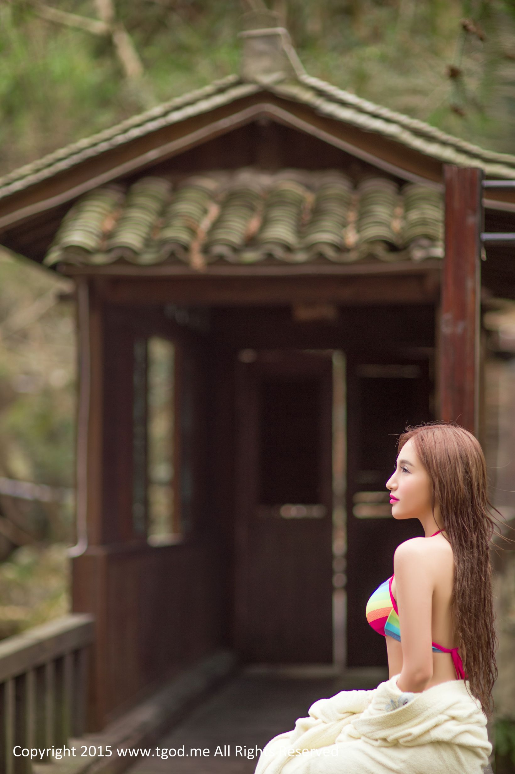 艾希ICE-《女神驾到》宁海森林温泉 [TGOD推女神]高清写真图