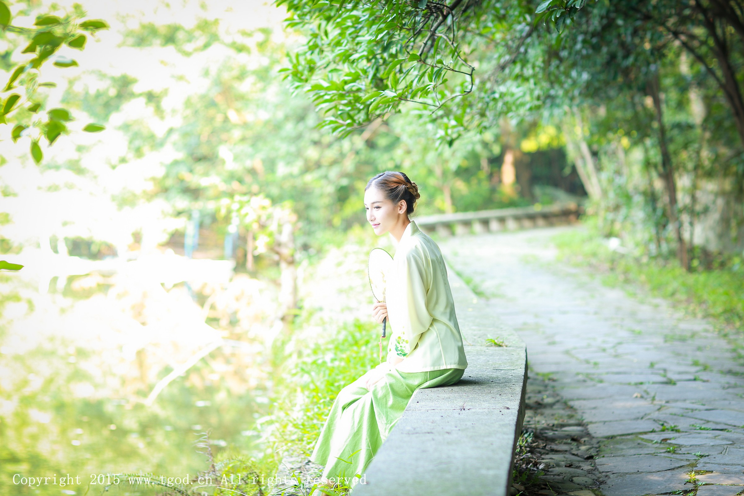 艾希Ice [TGOD推女神]高清写真图清新汉服之艾希女神 ~
