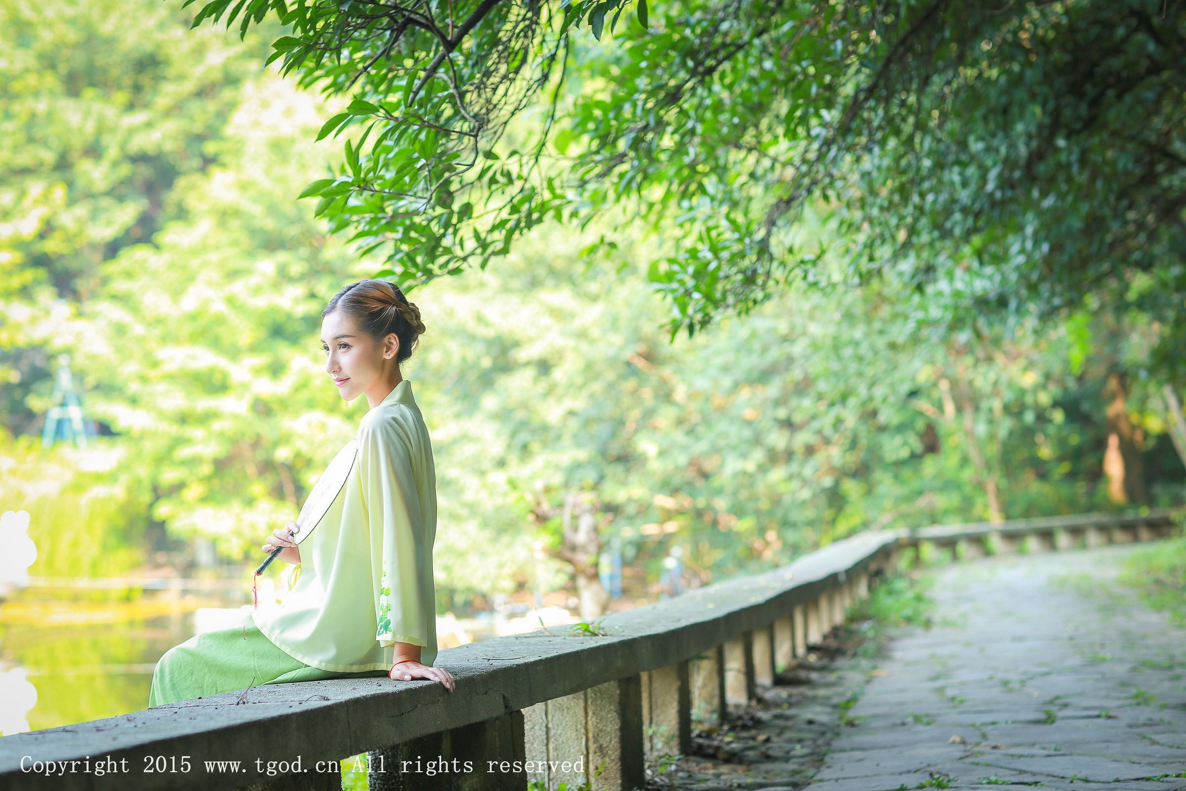 艾希Ice [TGOD推女神]高清写真图清新汉服之艾希女神 ~