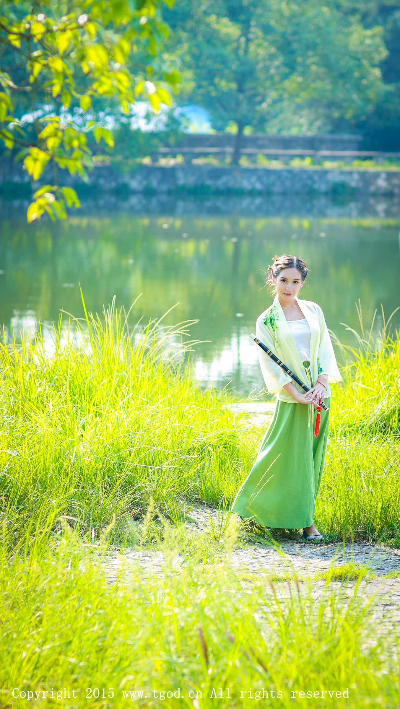 艾希Ice [TGOD推女神]高清写真图清新汉服之艾希女神 ~