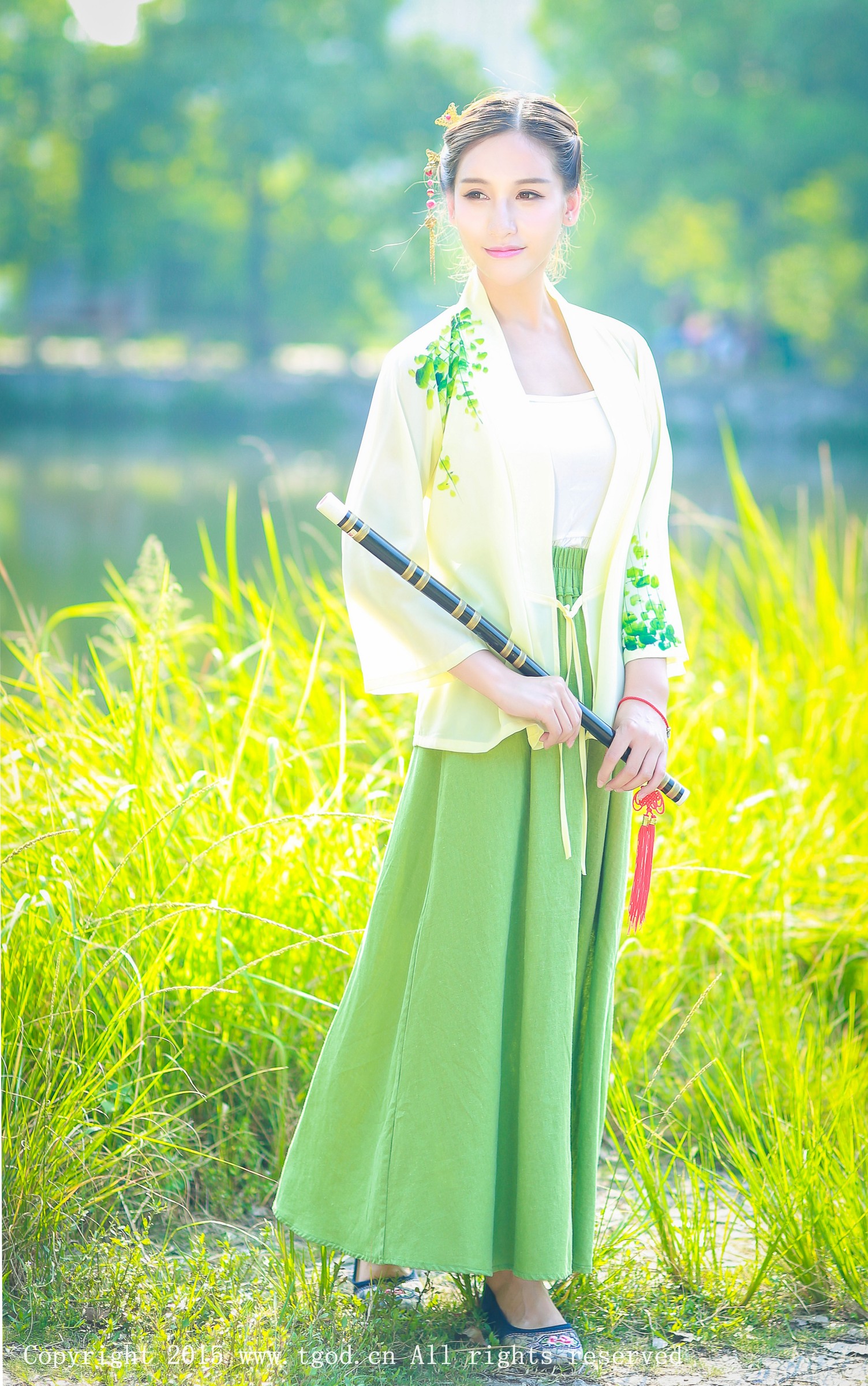 艾希Ice [TGOD推女神]高清写真图清新汉服之艾希女神 ~