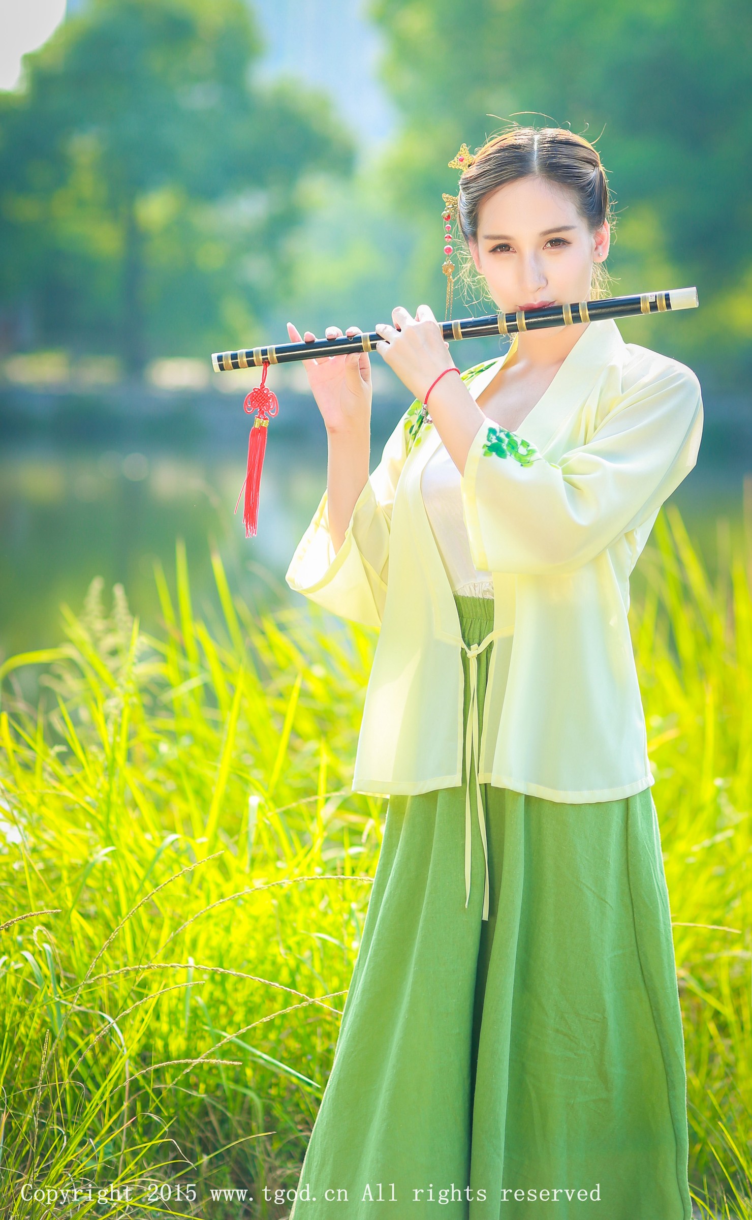 艾希Ice [TGOD推女神]高清写真图清新汉服之艾希女神 ~