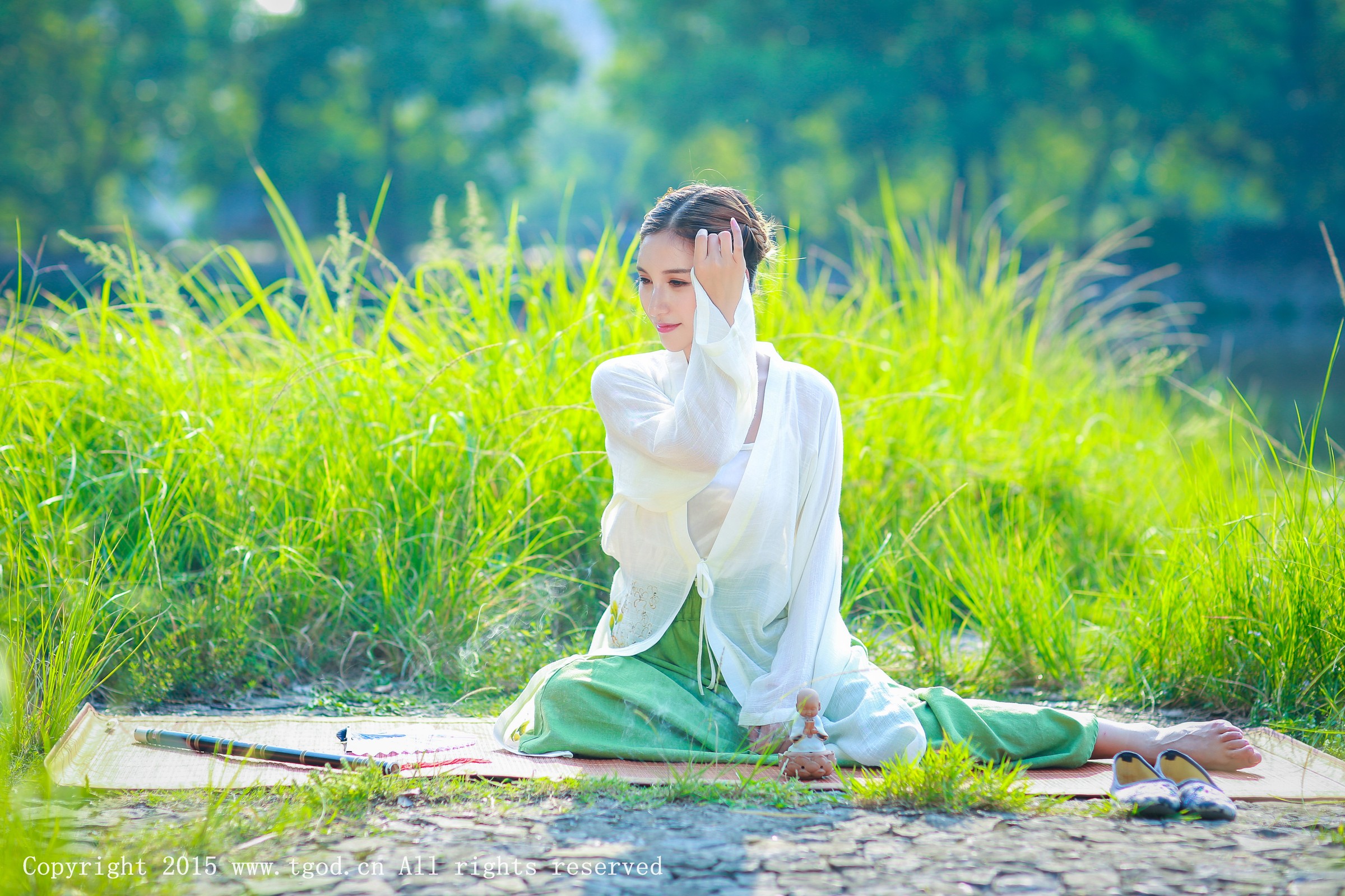 艾希Ice [TGOD推女神]高清写真图清新汉服之艾希女神 ~