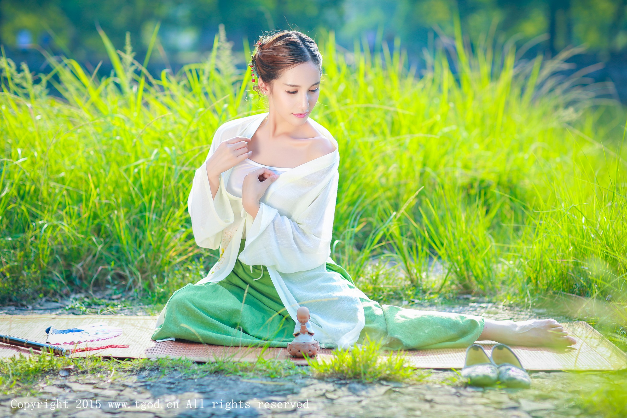 艾希Ice [TGOD推女神]高清写真图清新汉服之艾希女神 ~