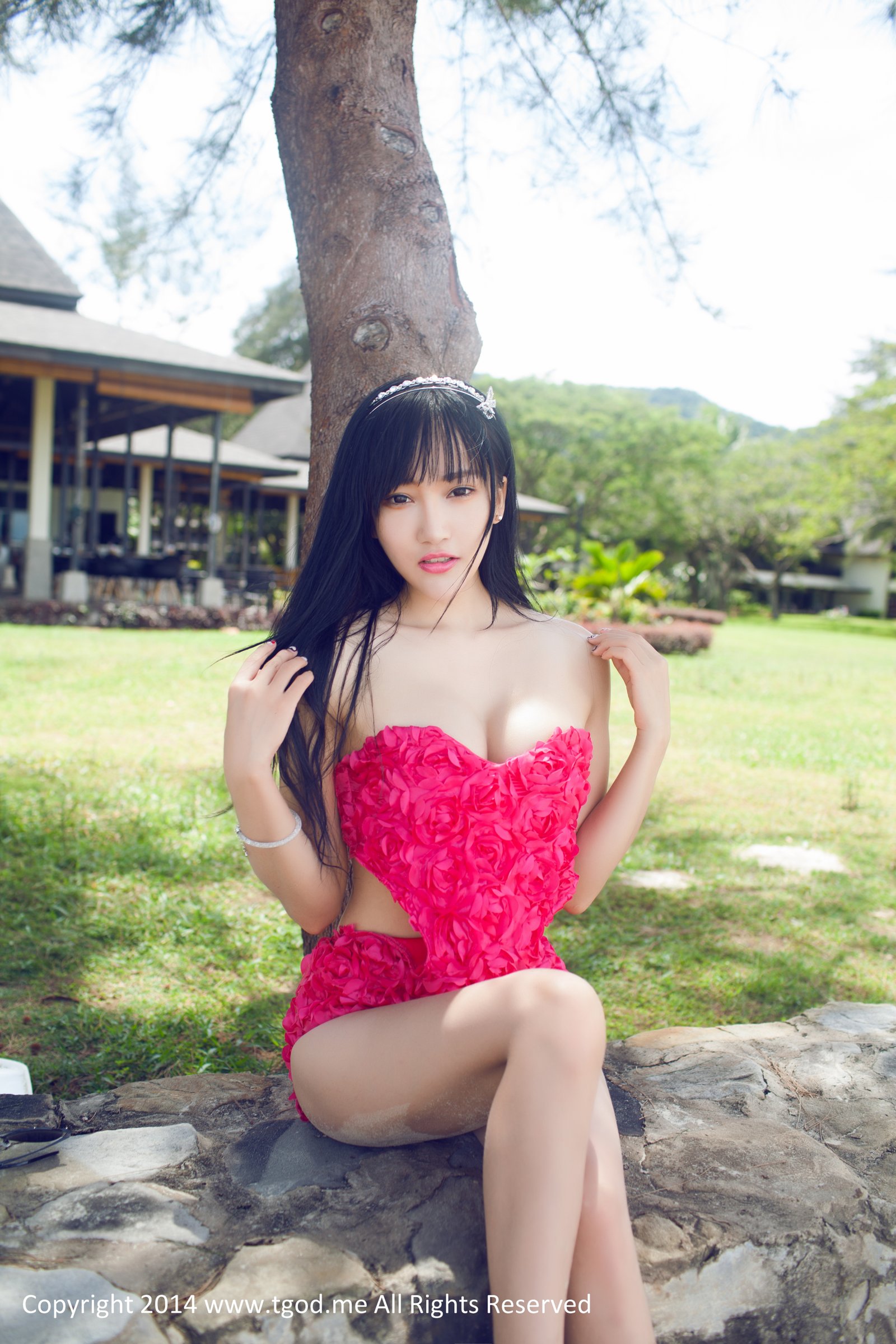 杨上萱 [TGOD推女神]高清写真图娇艳的玫瑰 沙巴系列～