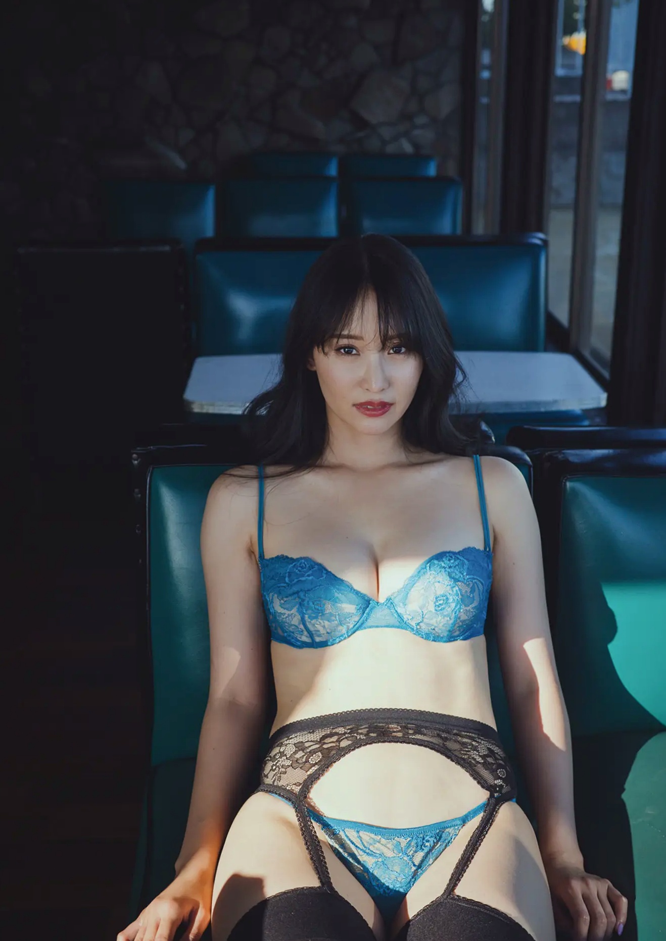 永尾まりや - 黄昏港湾性感写真 蕾丝内衣与黑丝诱惑私房大片 [73P]