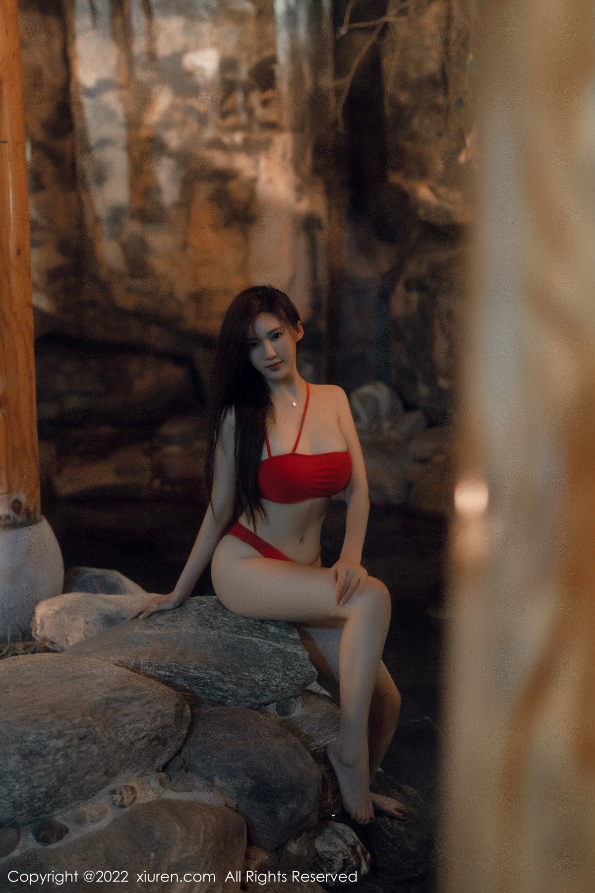 [XiuRen]高清写真图 2022.12.19 No.6014 Carol周妍希 温泉美臀