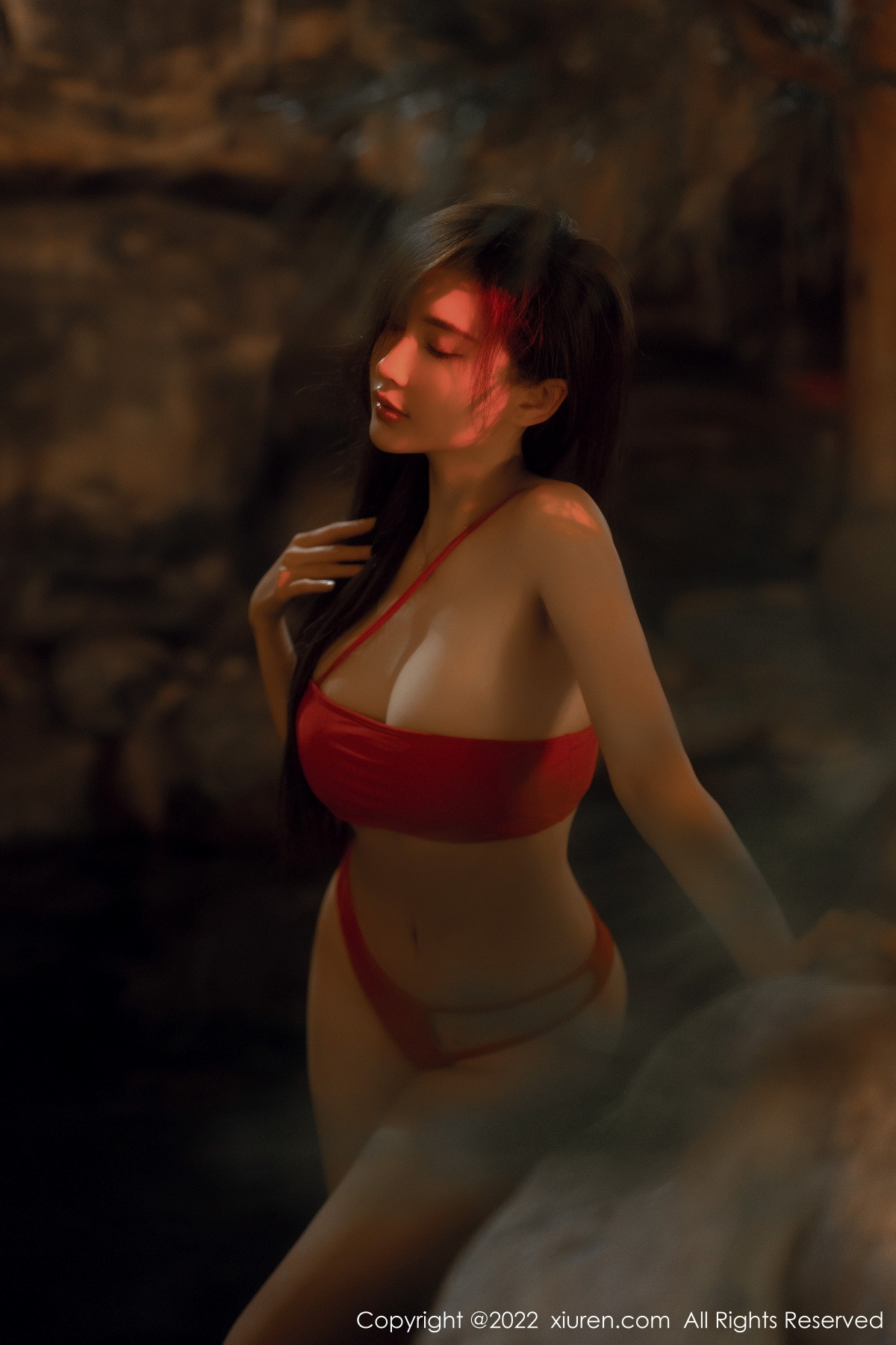 [XiuRen]高清写真图 2022.12.19 No.6014 Carol周妍希 温泉美臀
