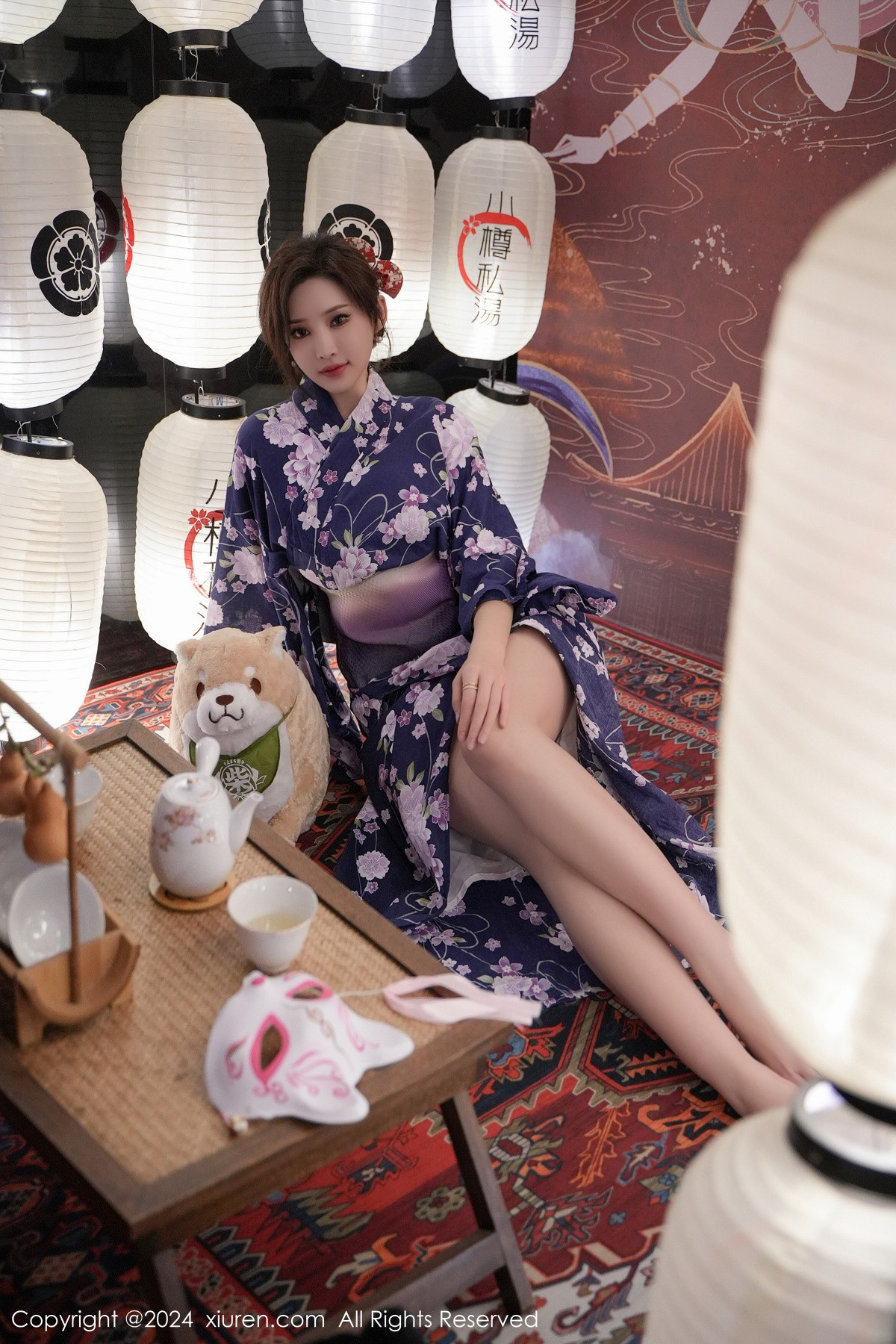 [XiuRen]高清写真图 2024.01.17 No.7975 Carol周妍希 和服美臀