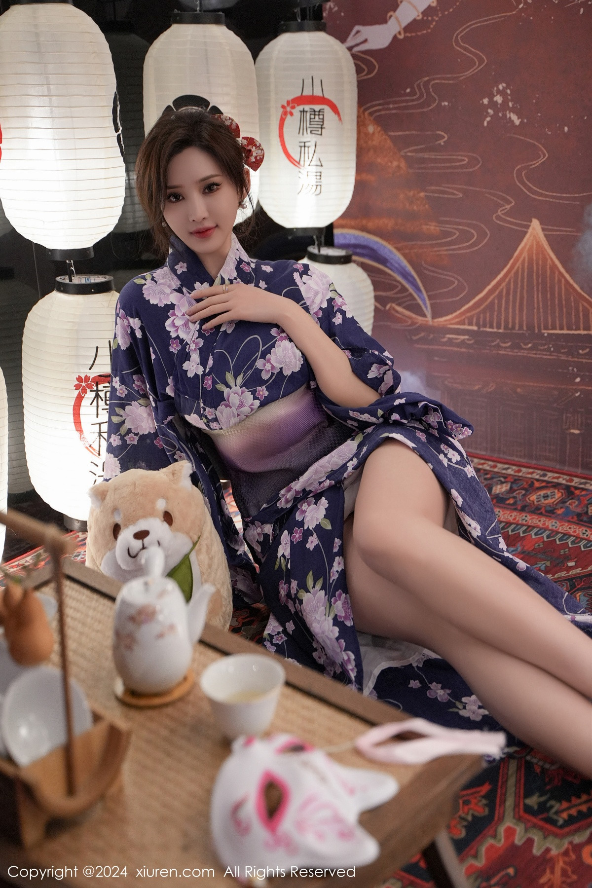 [XiuRen]高清写真图 2024.01.17 No.7975 Carol周妍希 和服美臀