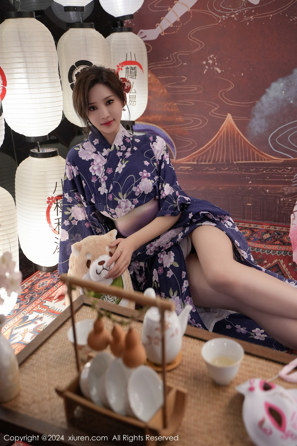 [XiuRen]高清写真图 2024.01.17 No.7975 Carol周妍希 和服美臀
