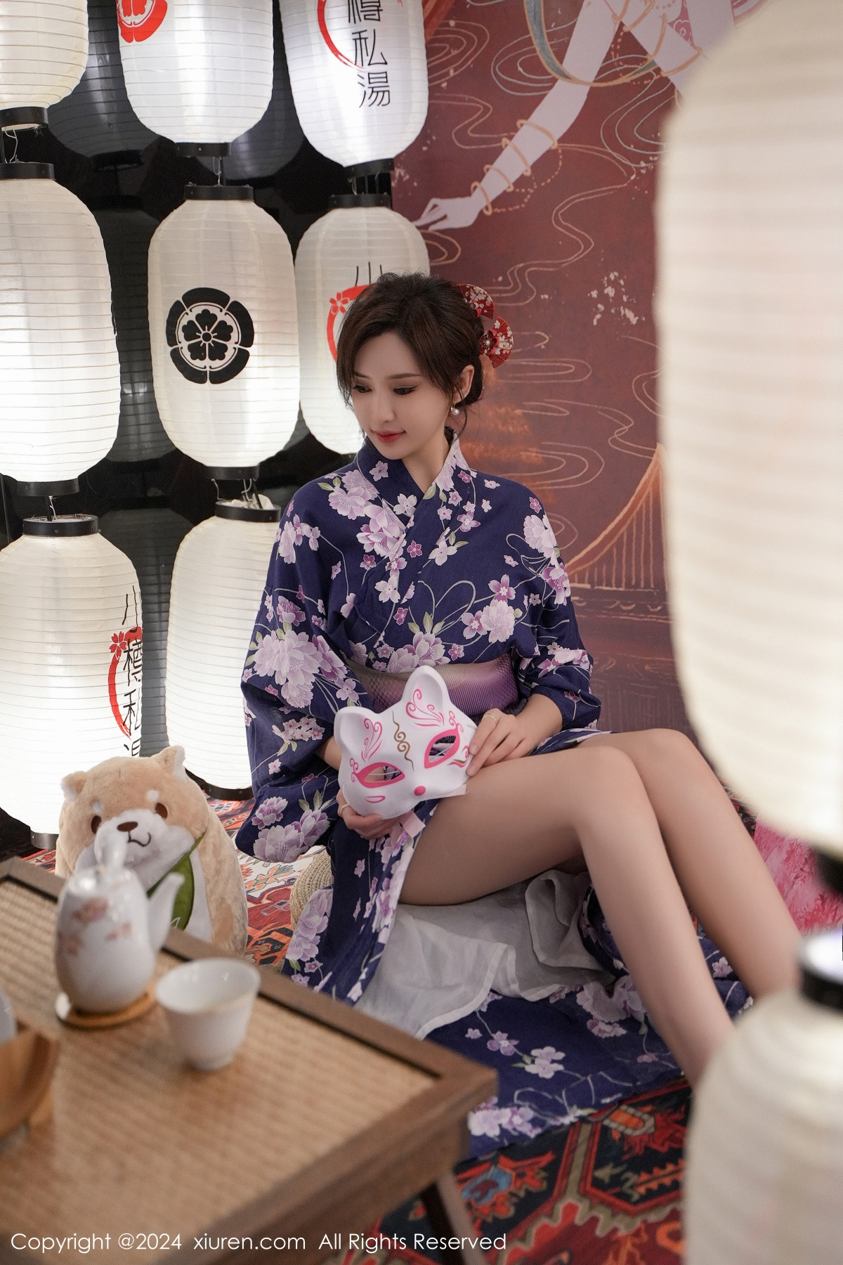 [XiuRen]高清写真图 2024.01.17 No.7975 Carol周妍希 和服美臀