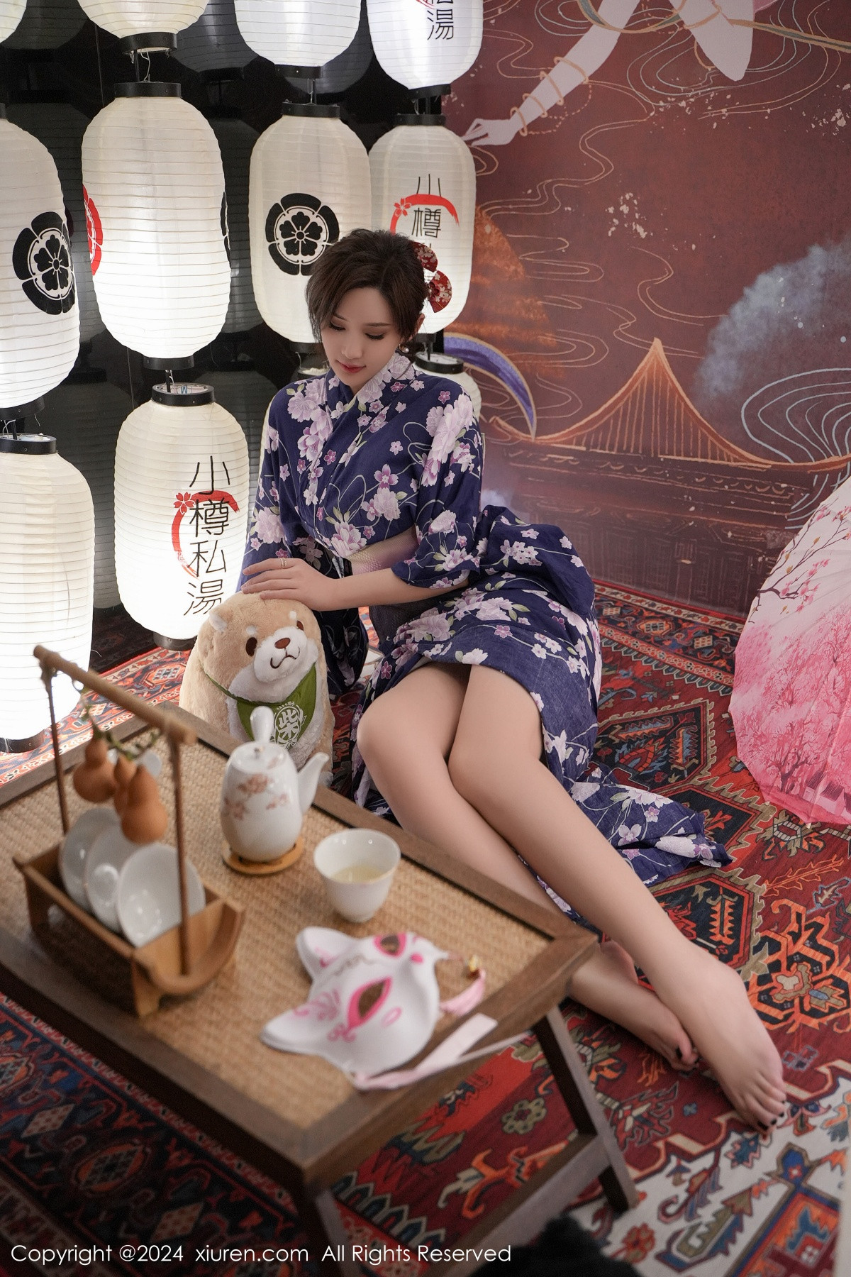 [XiuRen]高清写真图 2024.01.17 No.7975 Carol周妍希 和服美臀