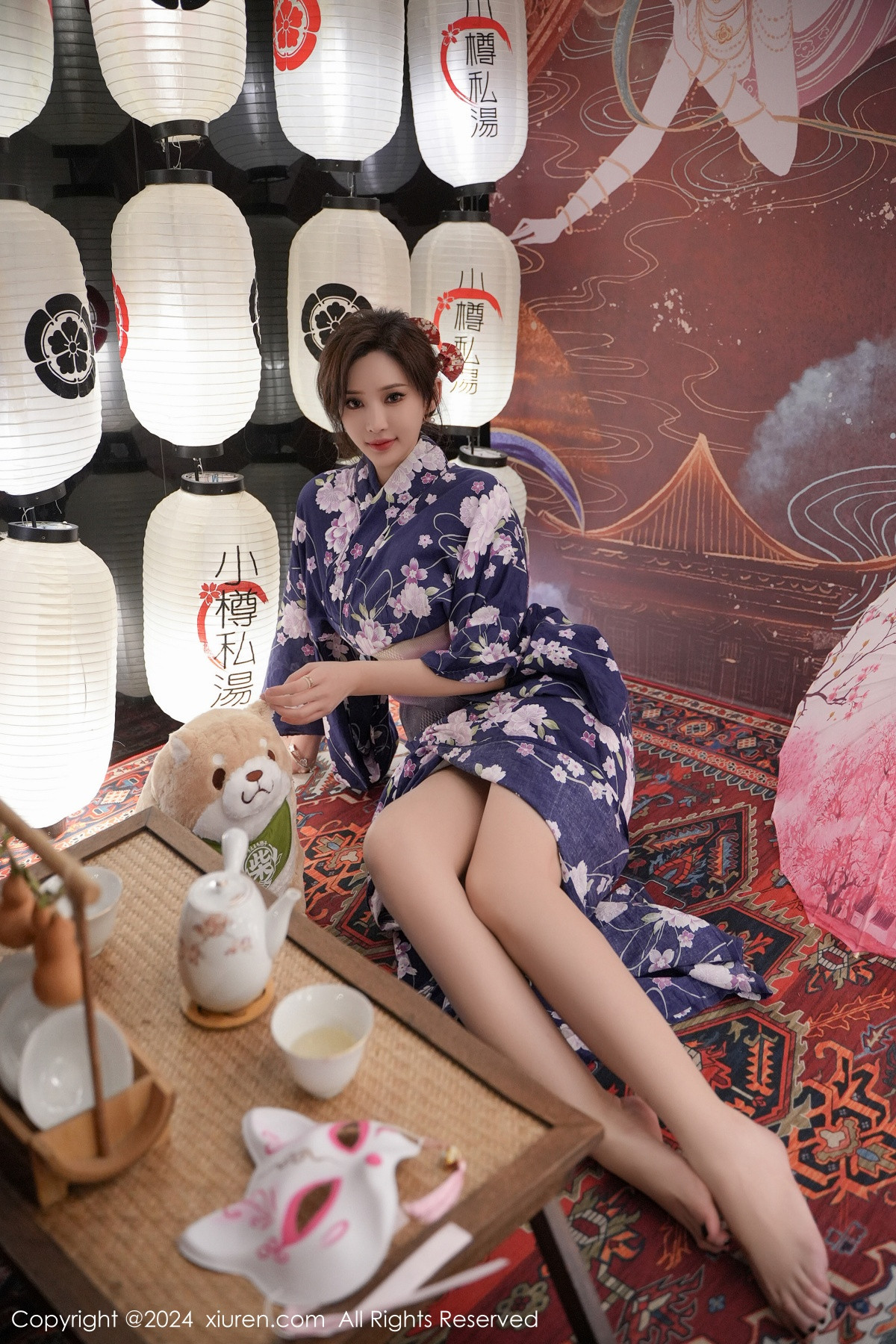 [XiuRen]高清写真图 2024.01.17 No.7975 Carol周妍希 和服美臀