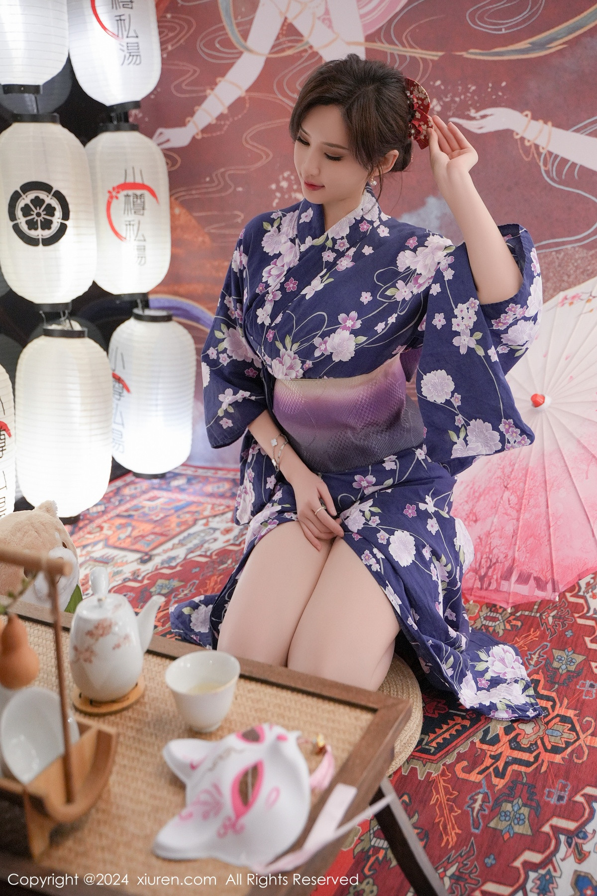 [XiuRen]高清写真图 2024.01.17 No.7975 Carol周妍希 和服美臀