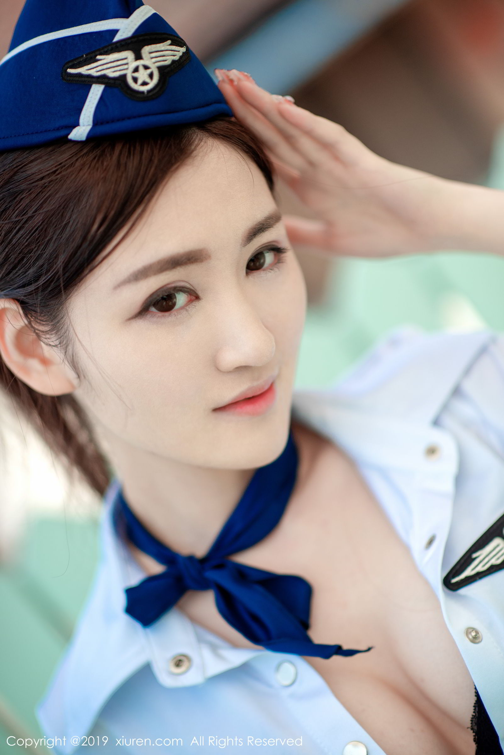 性感女神沈梦瑶 空乘制服草莓内衣