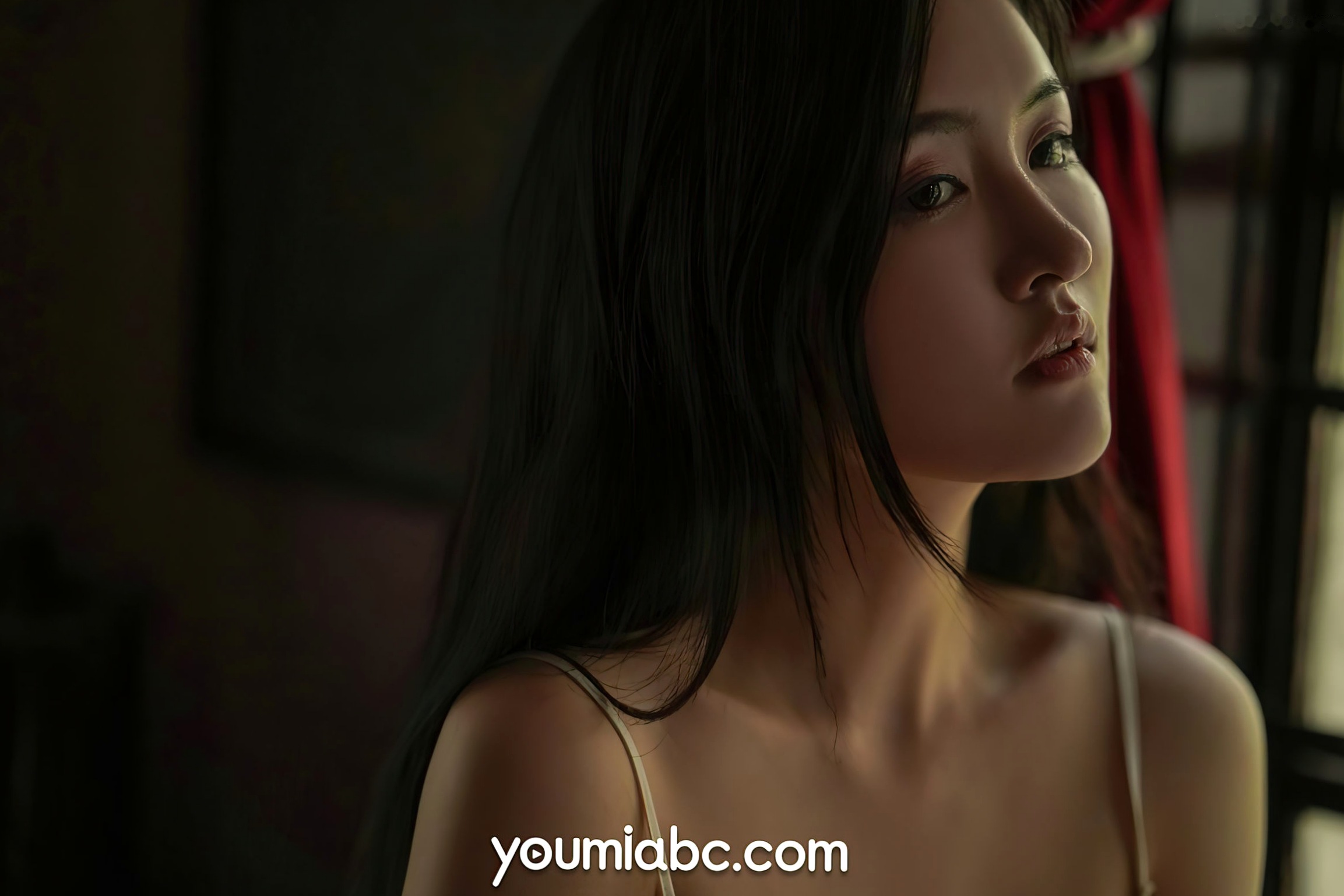 Gallery - YouMi尤蜜-2021.07.17-沈梦瑶-《暗夜精灵》白色丝绸睡裙慵懒私房大尺度写真尤蜜荟 - Chiness Model 性感私房照诱惑白嫩 沈梦瑶女神私房照_秀色女神 - image 11