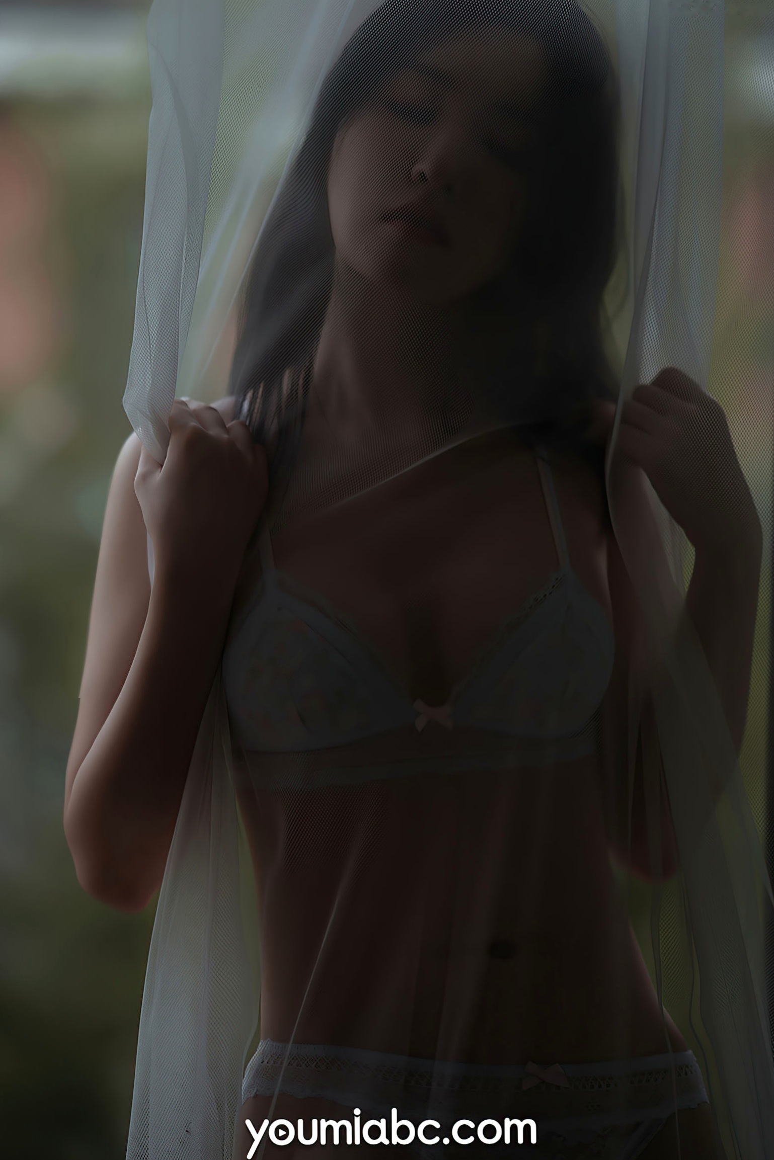 Gallery - YouMi尤蜜-沈梦瑶《飘窗幻梦》私房照，窗边薄纱下的曼妙身姿，高清性感诱惑写真尤蜜荟 - Chiness Model 私房照性感女神诱惑 沈梦瑶女神私房照_秀色女神 - image 25